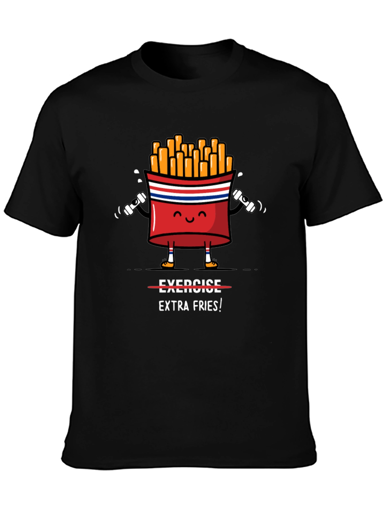 Funny Gym Extra Fries T-Shirt