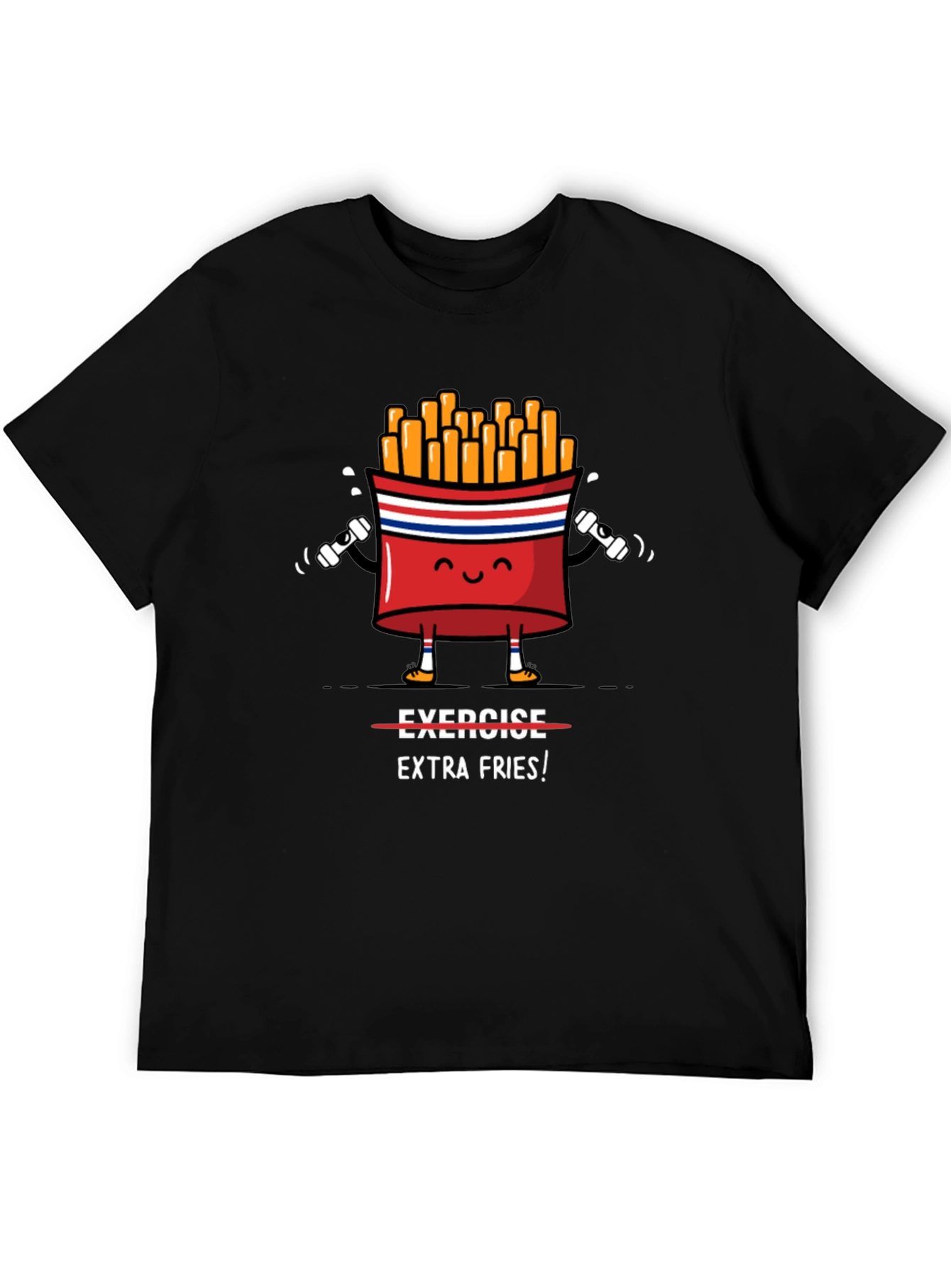 Funny Gym Extra Fries T-Shirt