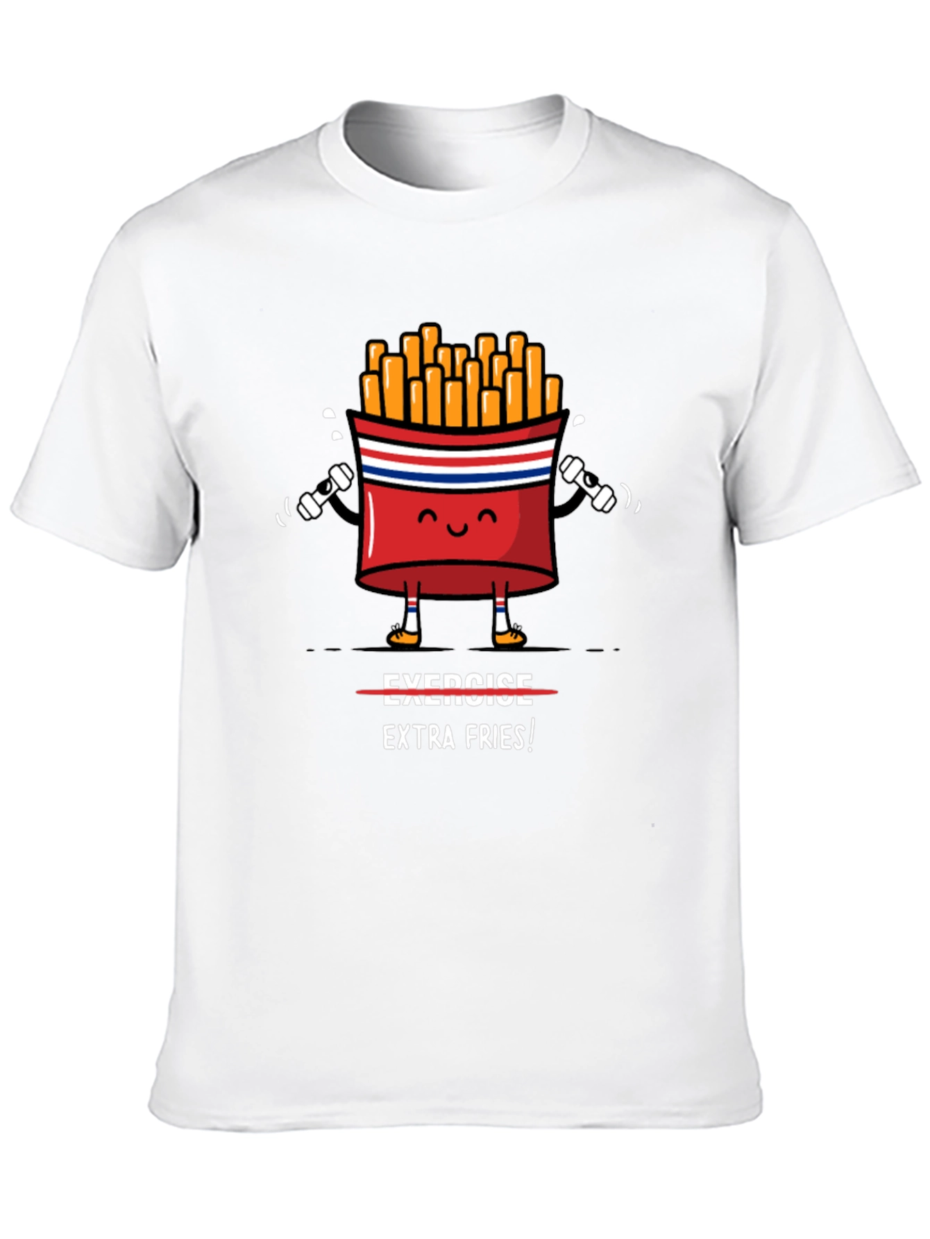 Funny Gym Extra Fries T-Shirt