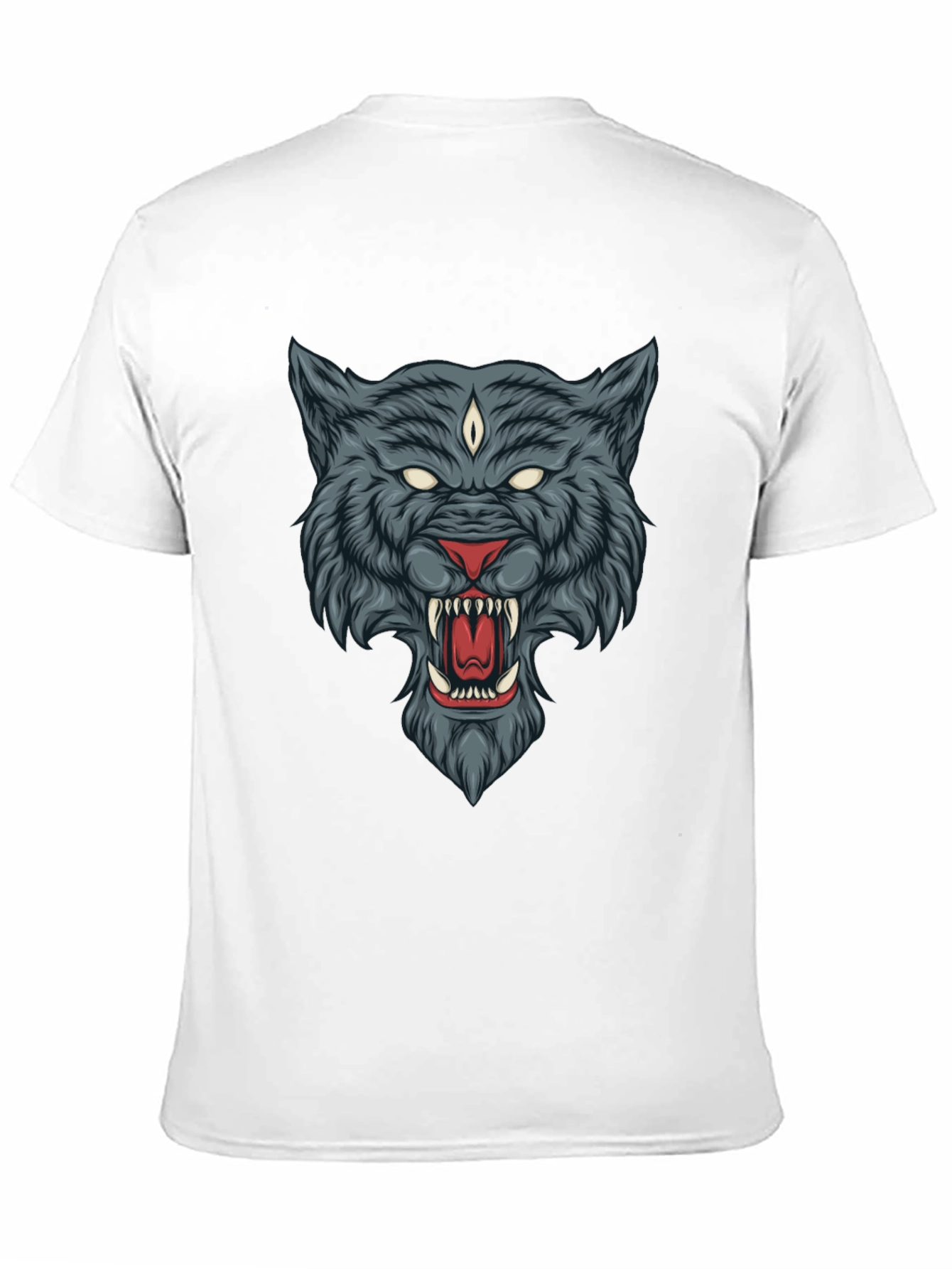 Mystic Wolf Graphic Tee - Black