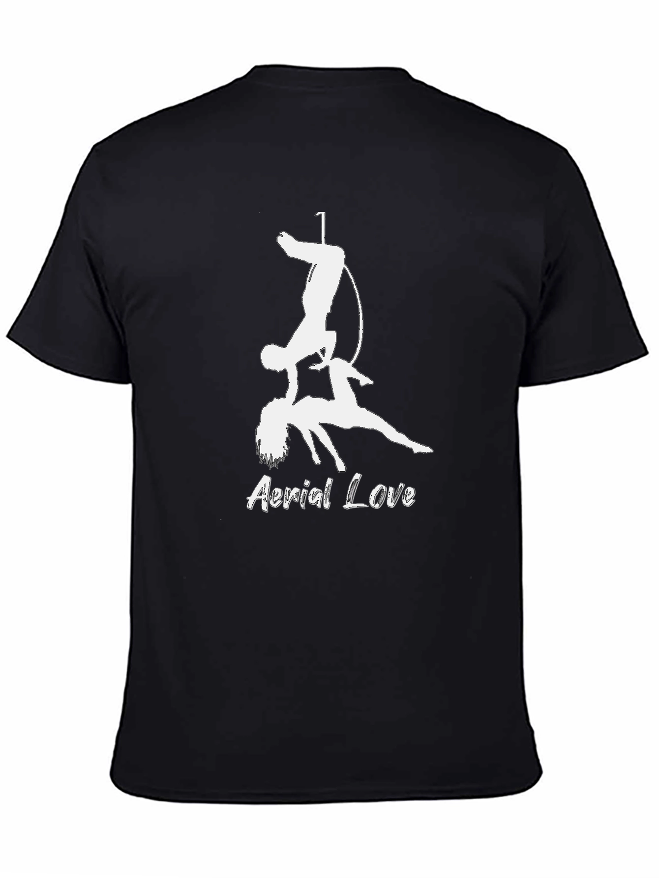 Aerial Love Graphic T-Shirt Black Cotton