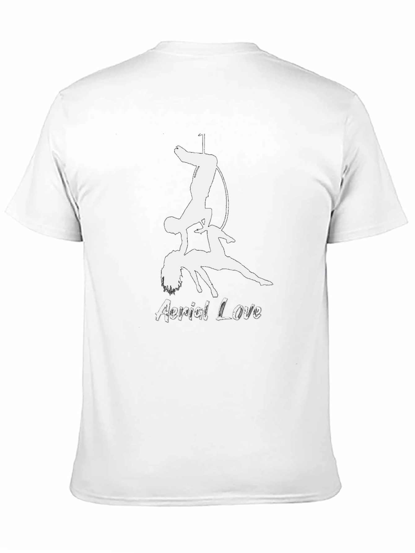 Aerial Love Graphic T-Shirt Black Cotton
