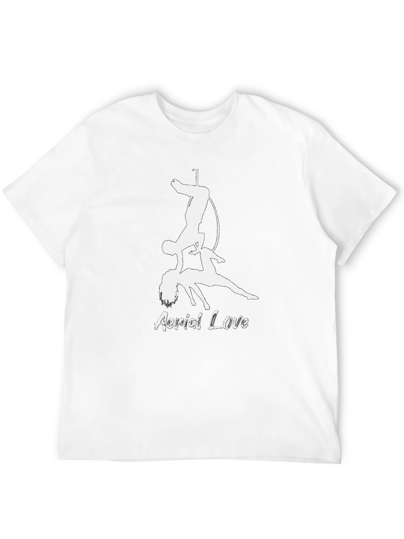Aerial Love Graphic T-Shirt Black Cotton