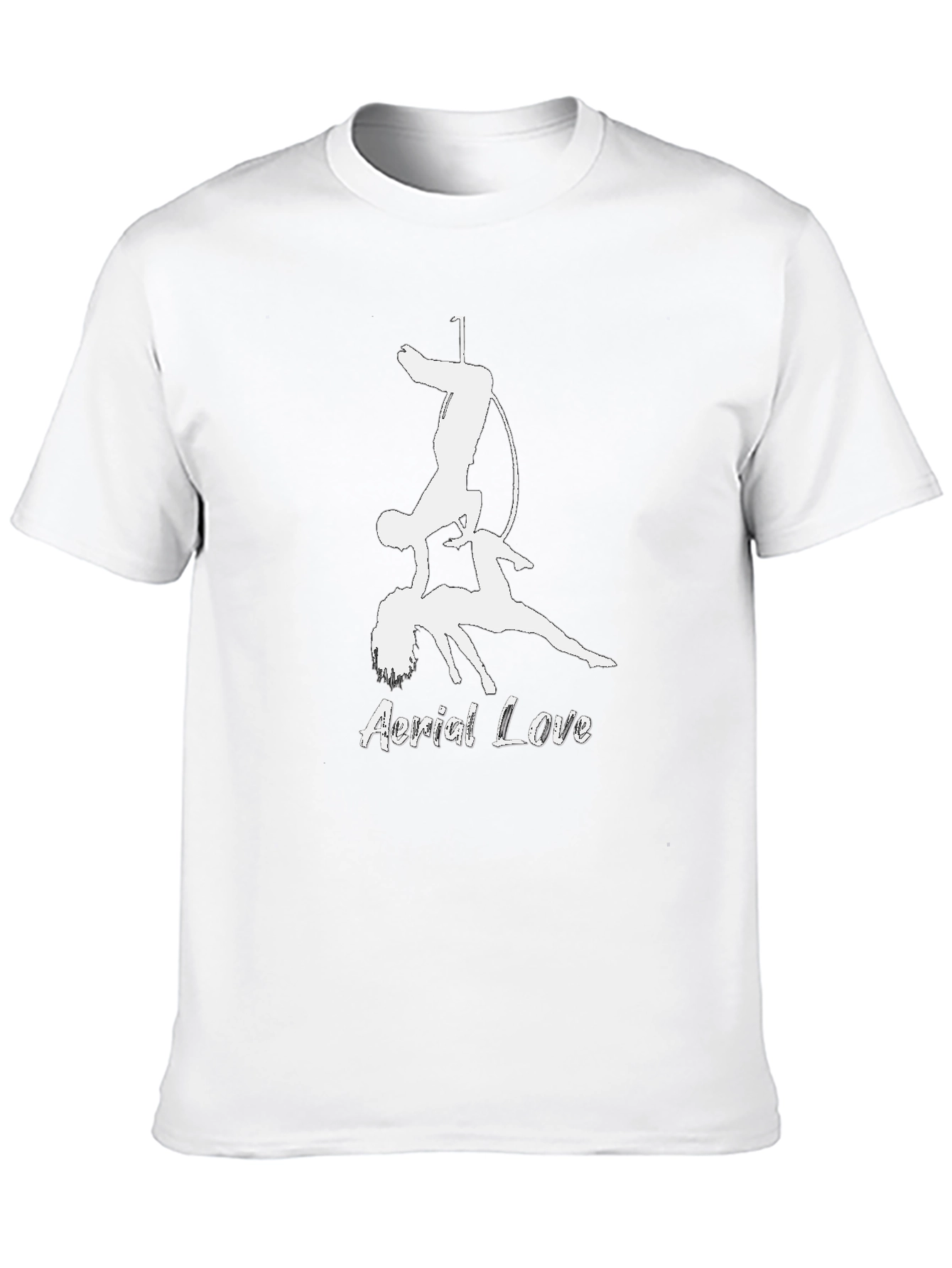 Aerial Love Graphic T-Shirt Black Cotton