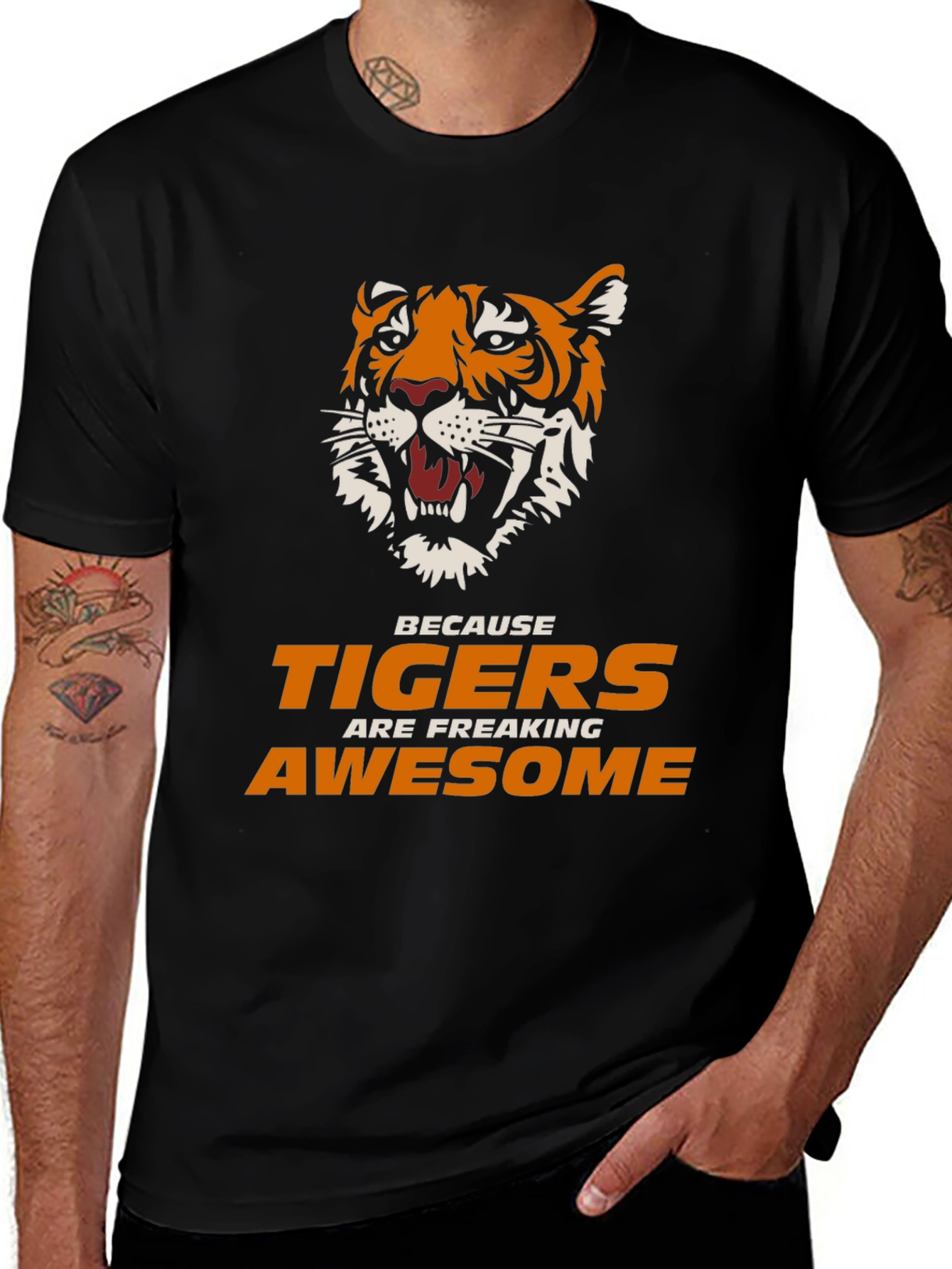 Tigers Are Awesome Graphic T-Shirt