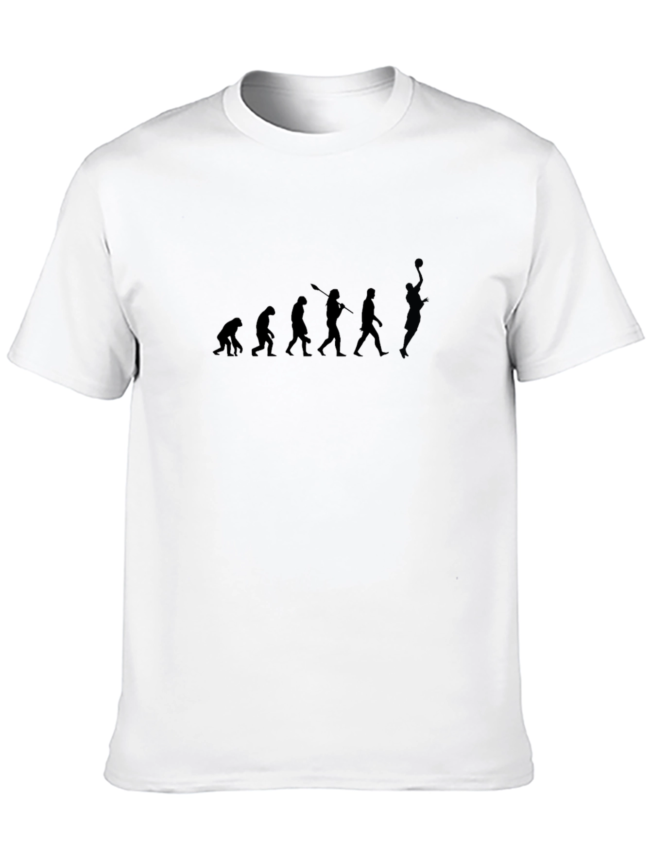 Evolution of Basketball Black T-Shirt