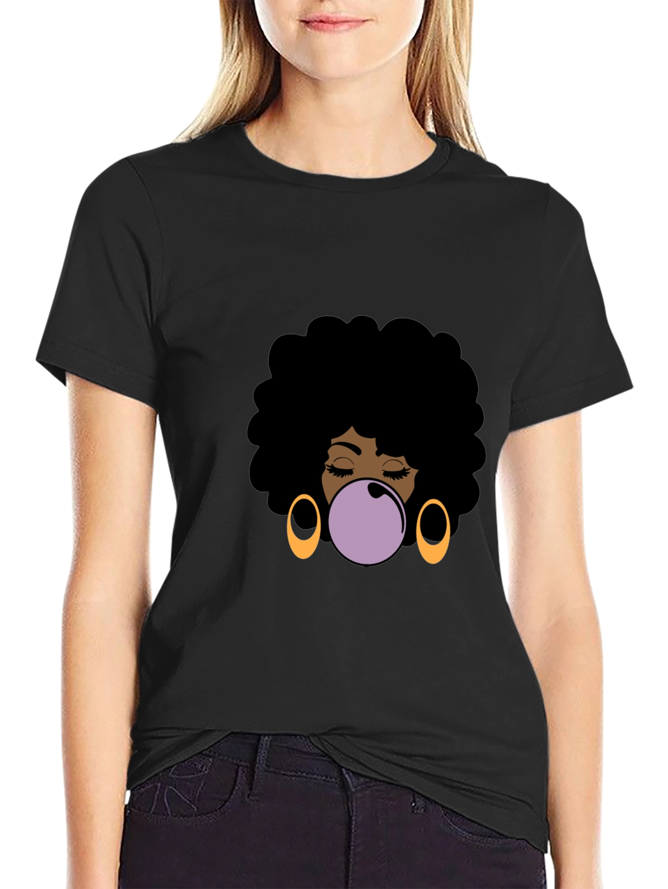 Afro Bubble Gum Pop Art T-Shirt
