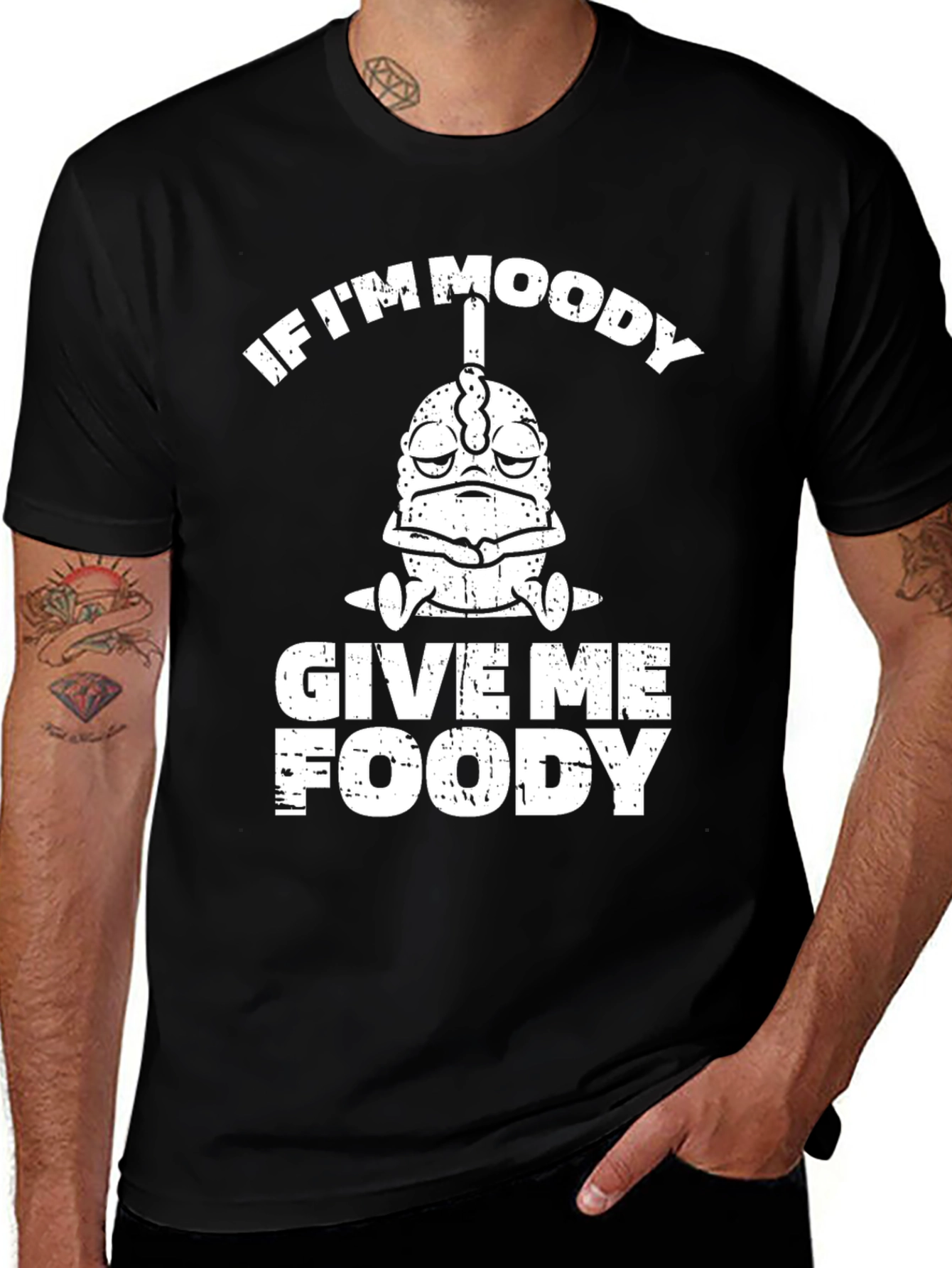 Moody Foody T-Shirt - Funny Graphic Tee