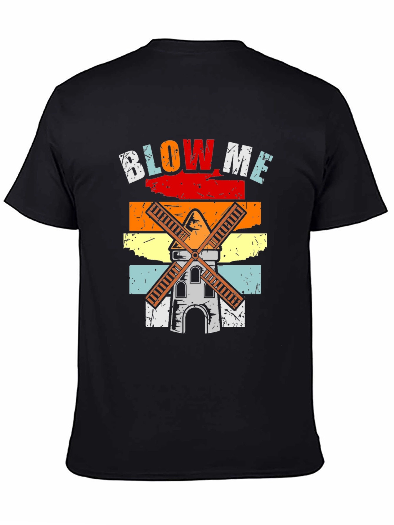 Retro Windmill Blow Me T-Shirt