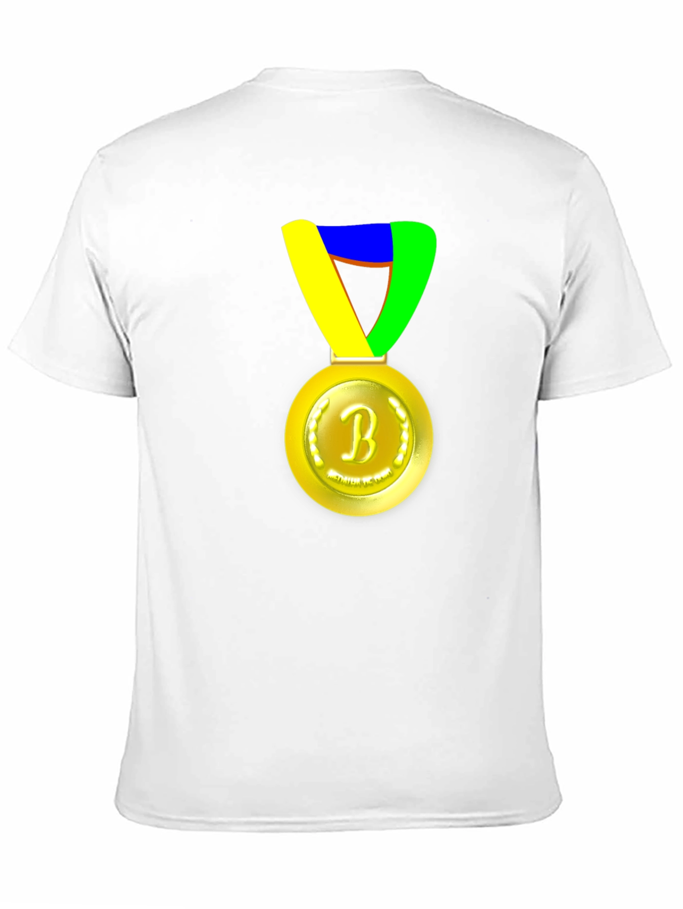 Black T-Shirt with Medal Graphic