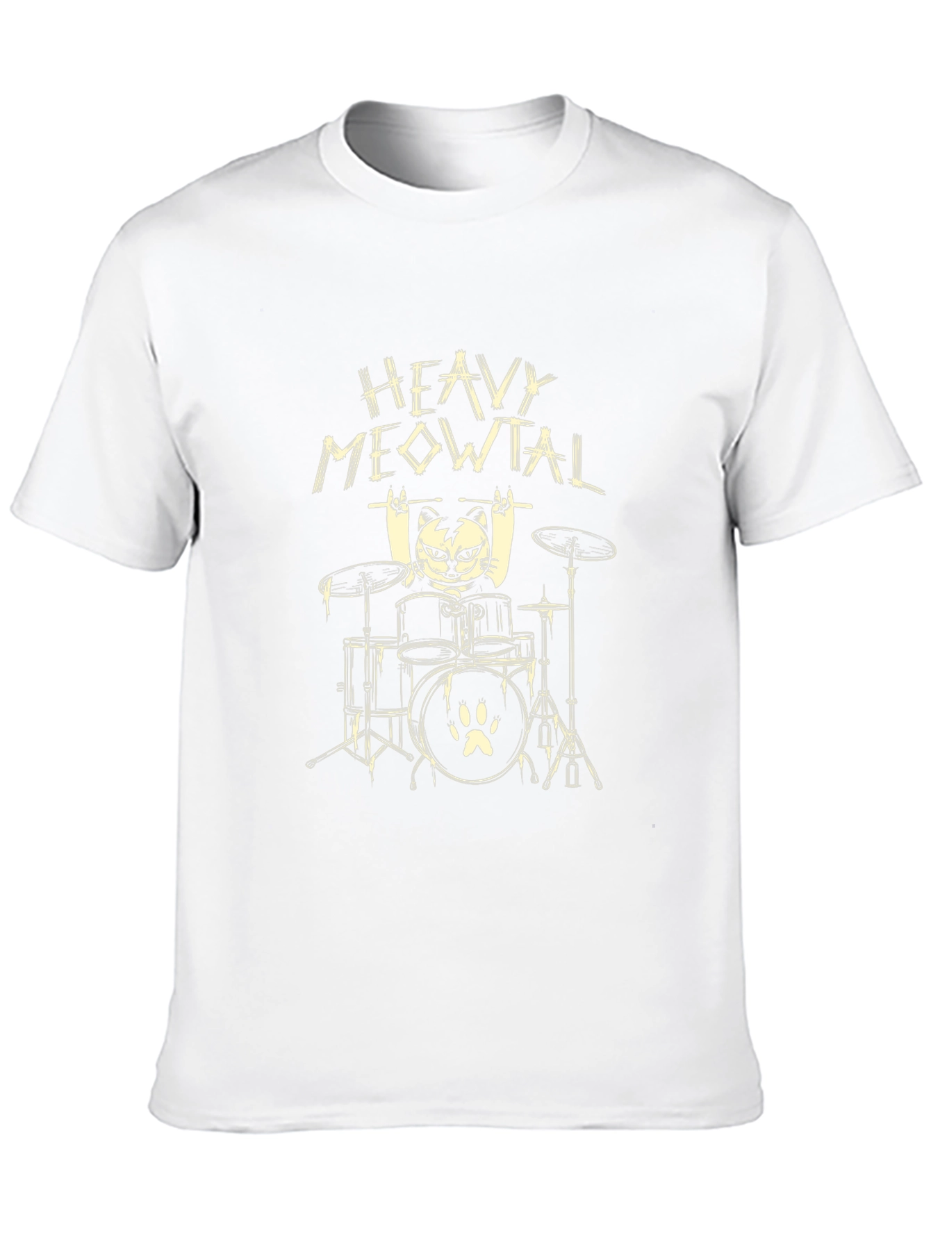 Heavy Meowtal Black T-Shirt