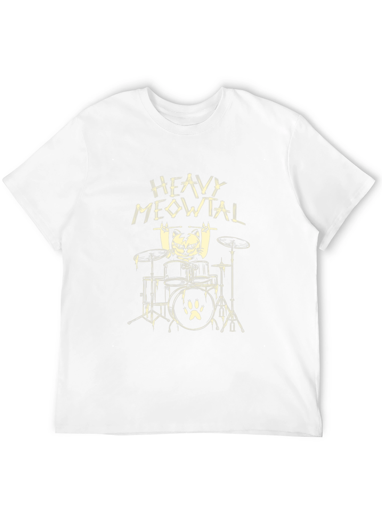 Heavy Meowtal Black T-Shirt