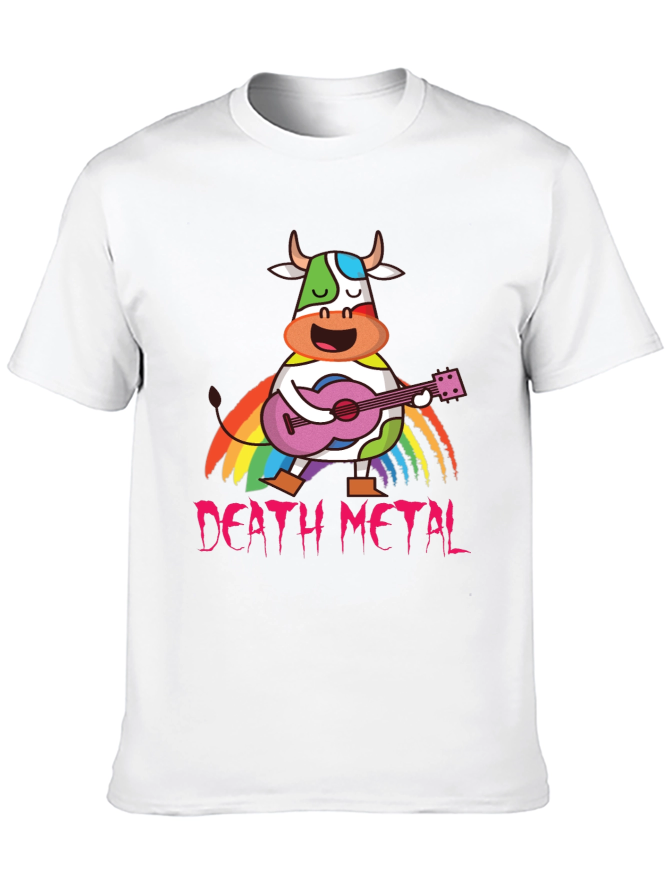 Death Metal Rainbow Cow T-Shirt