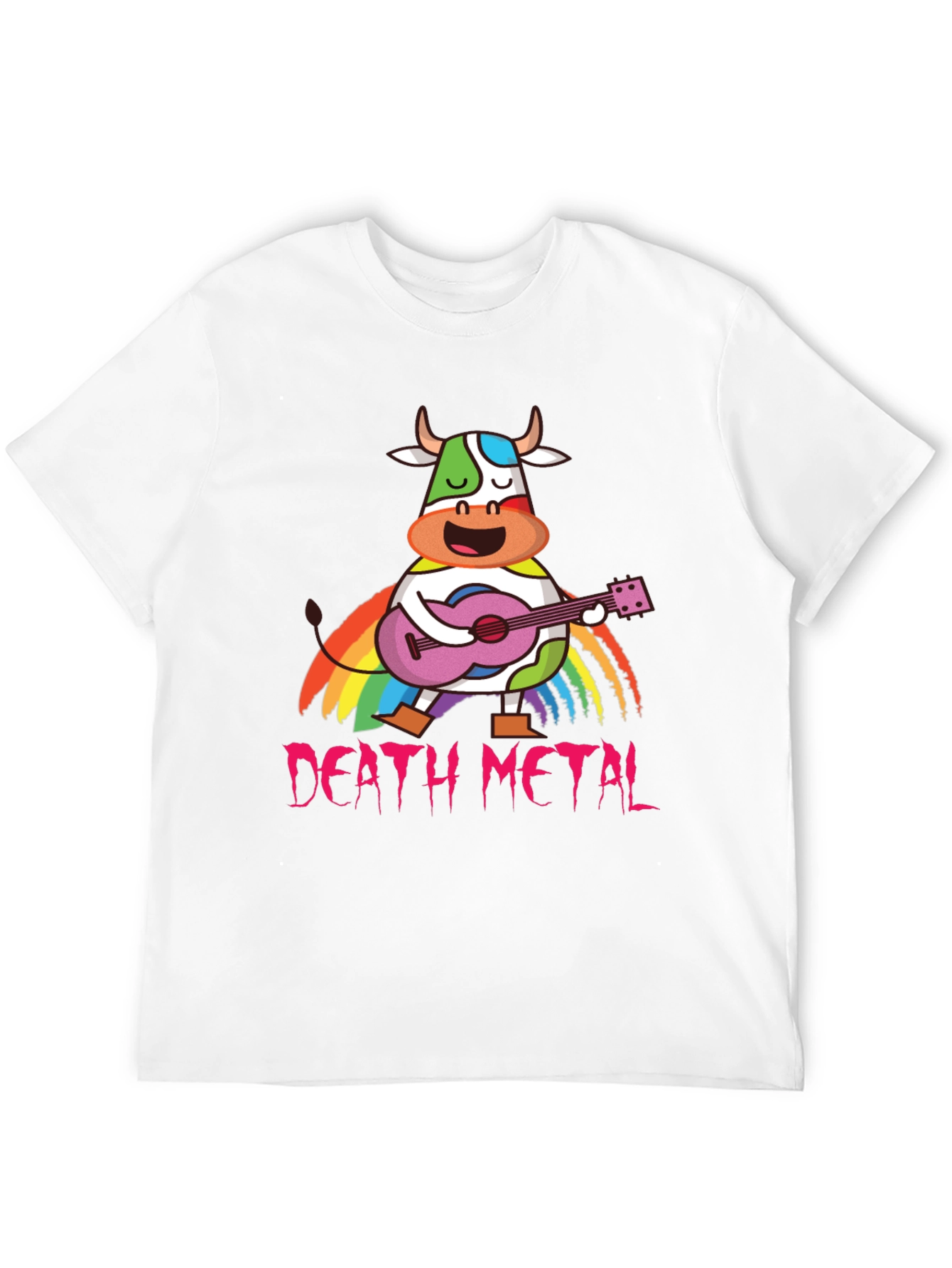 Death Metal Rainbow Cow T-Shirt