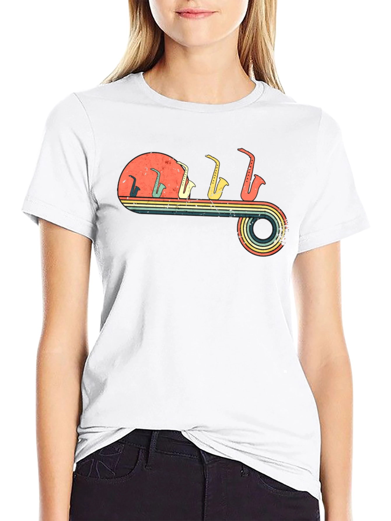 Retro Saxophone T-Shirt
