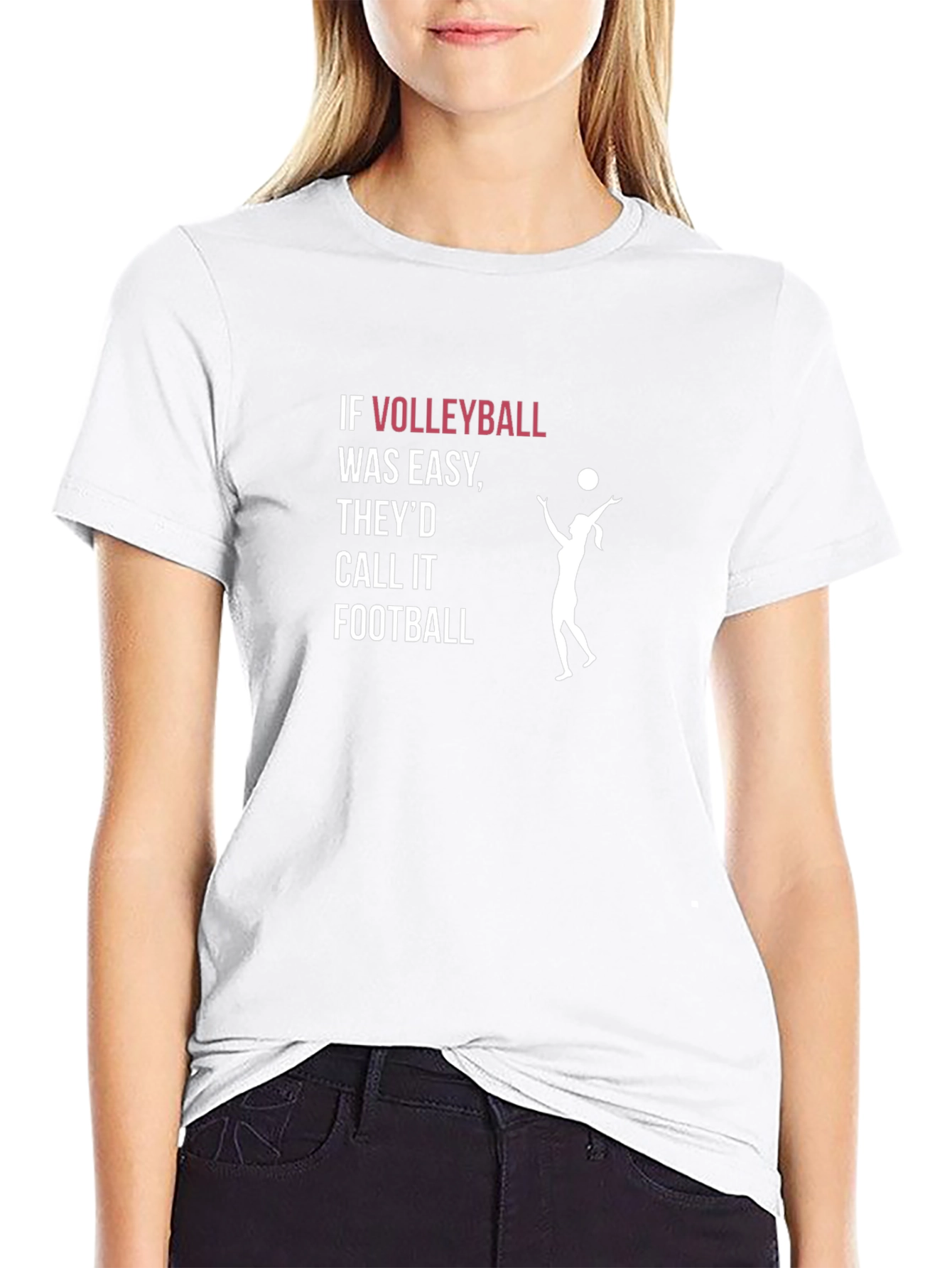 Volleyball Graphic T-Shirt - Funny Sports Tee