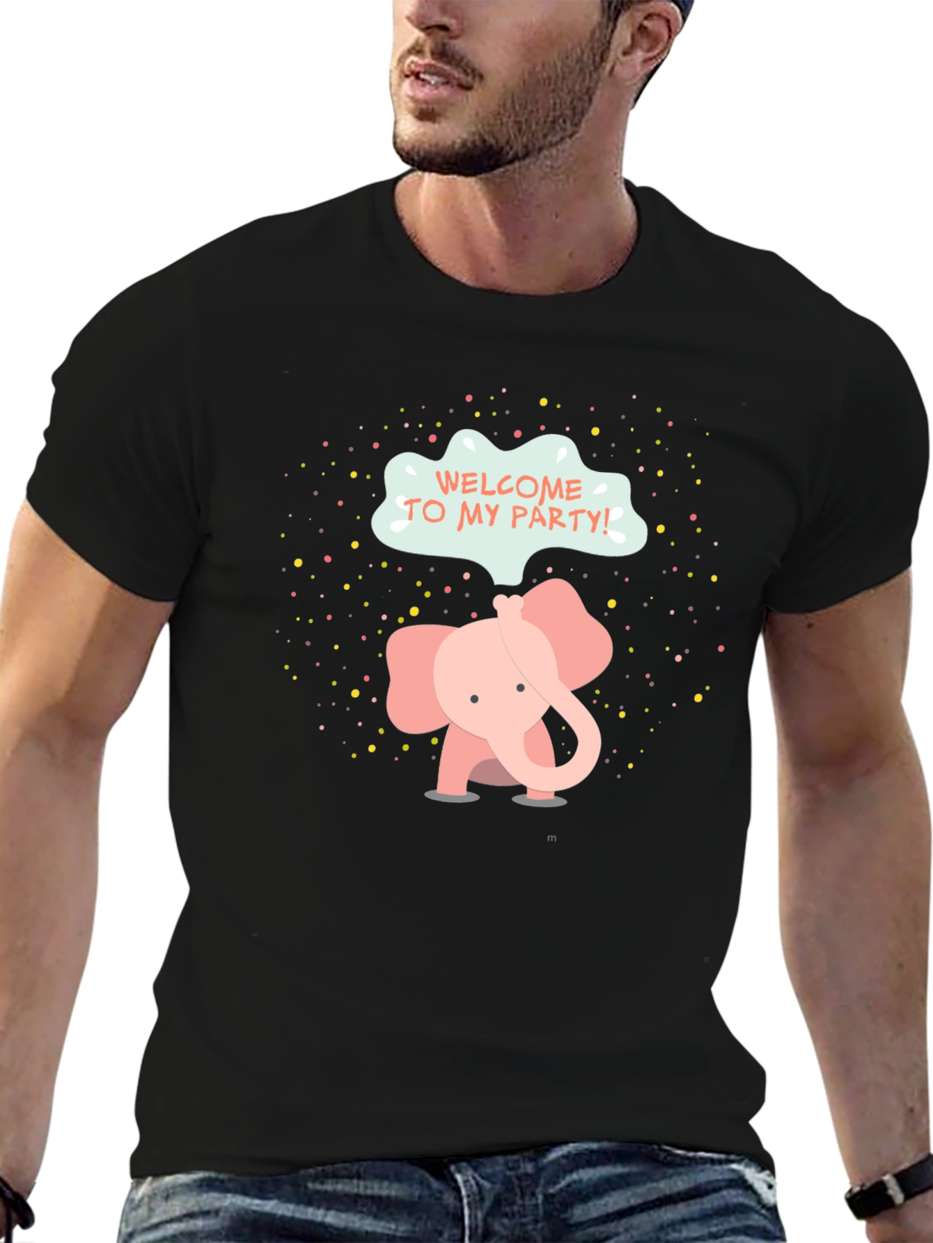 Cute Elephant Party T-Shirt - Welcome To My Party