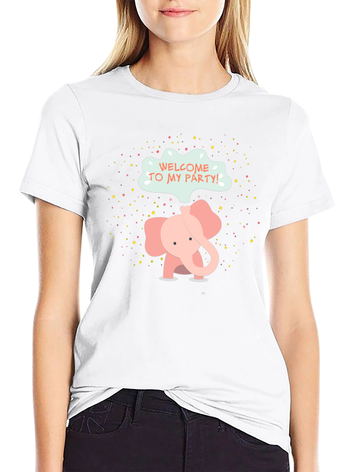 Cute Elephant Party T-Shirt - Welcome To My Party