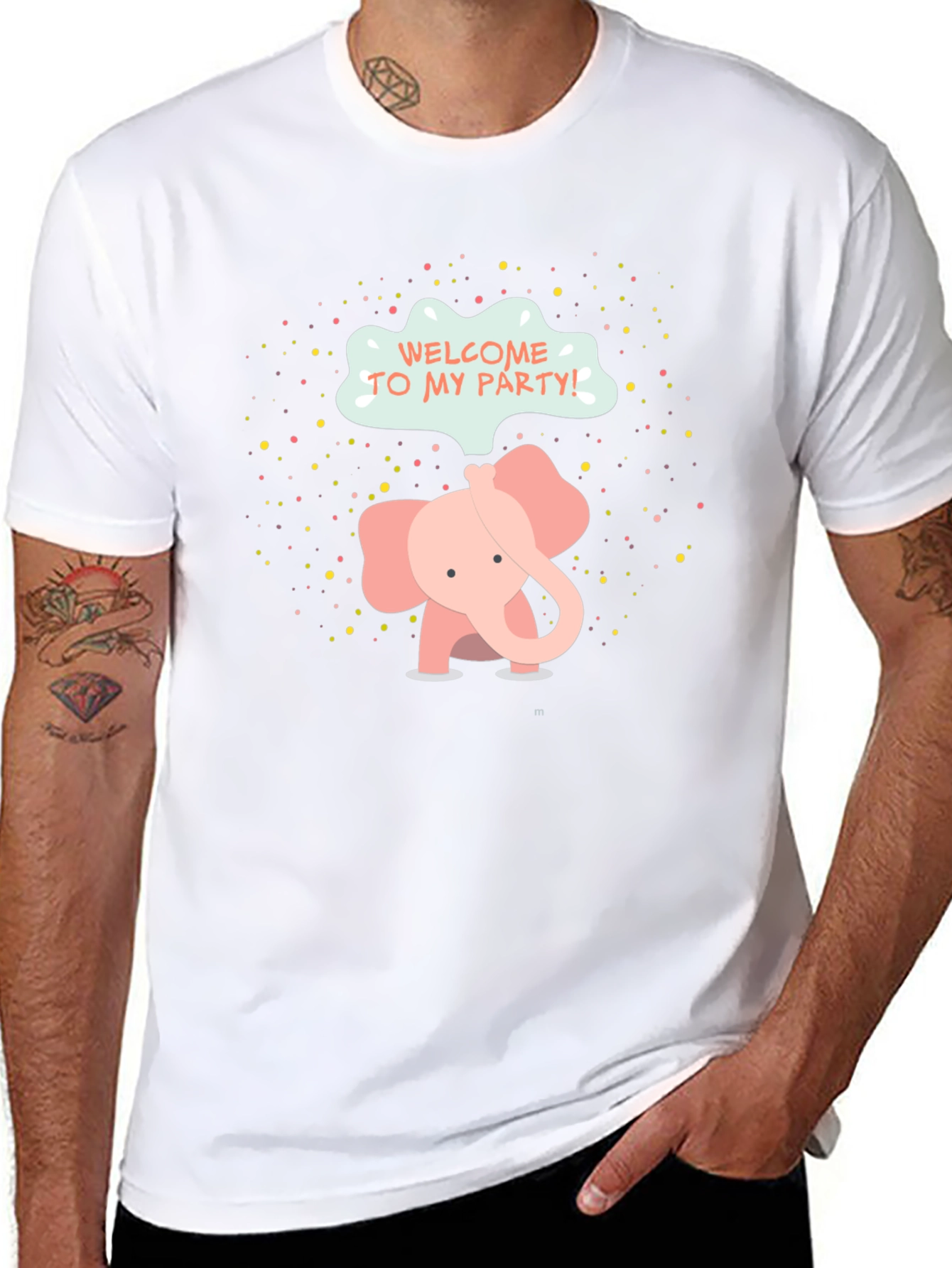 Cute Elephant Party T-Shirt - Welcome To My Party