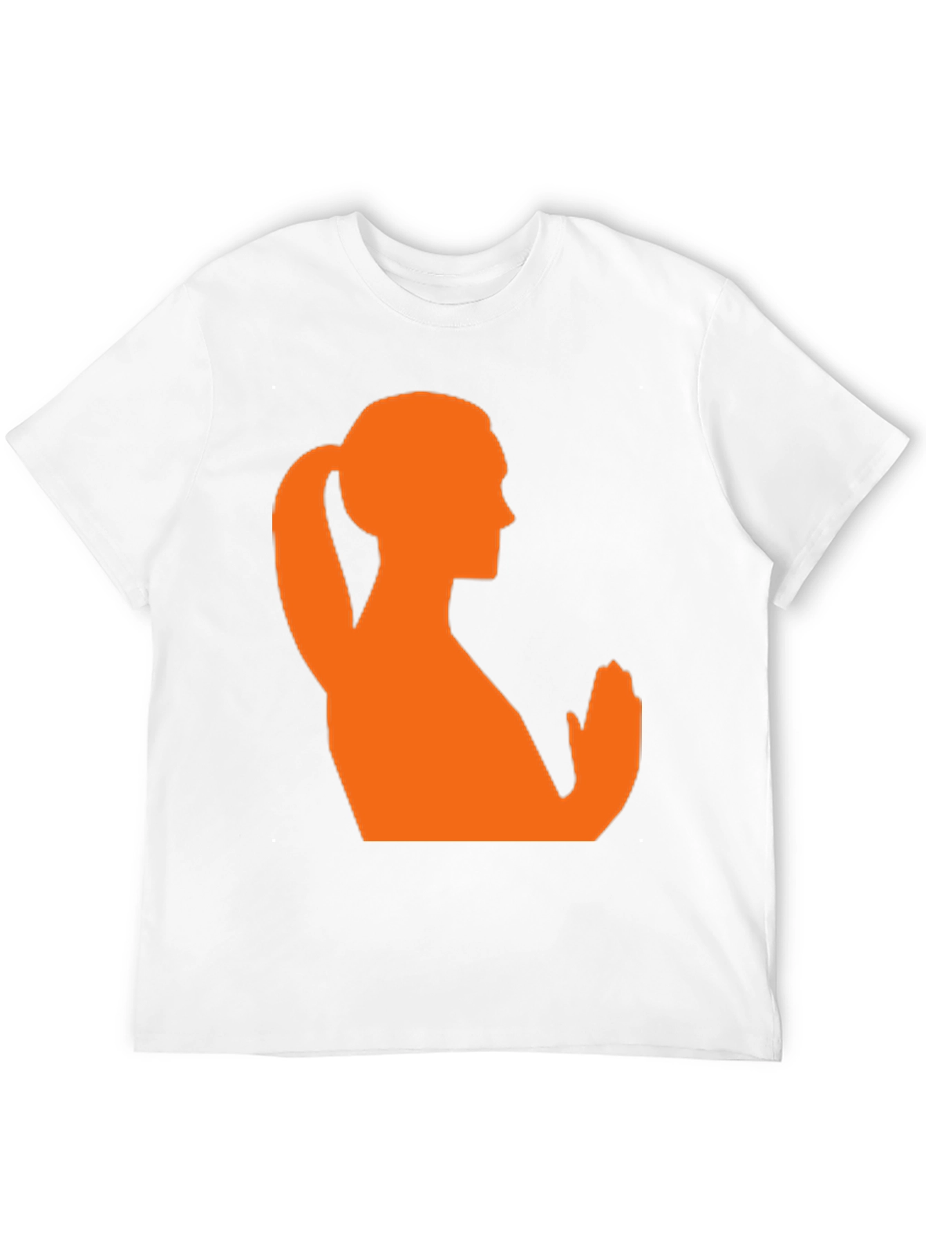 Silhouette Yoga Pose T-Shirt - Black Cotton Tee