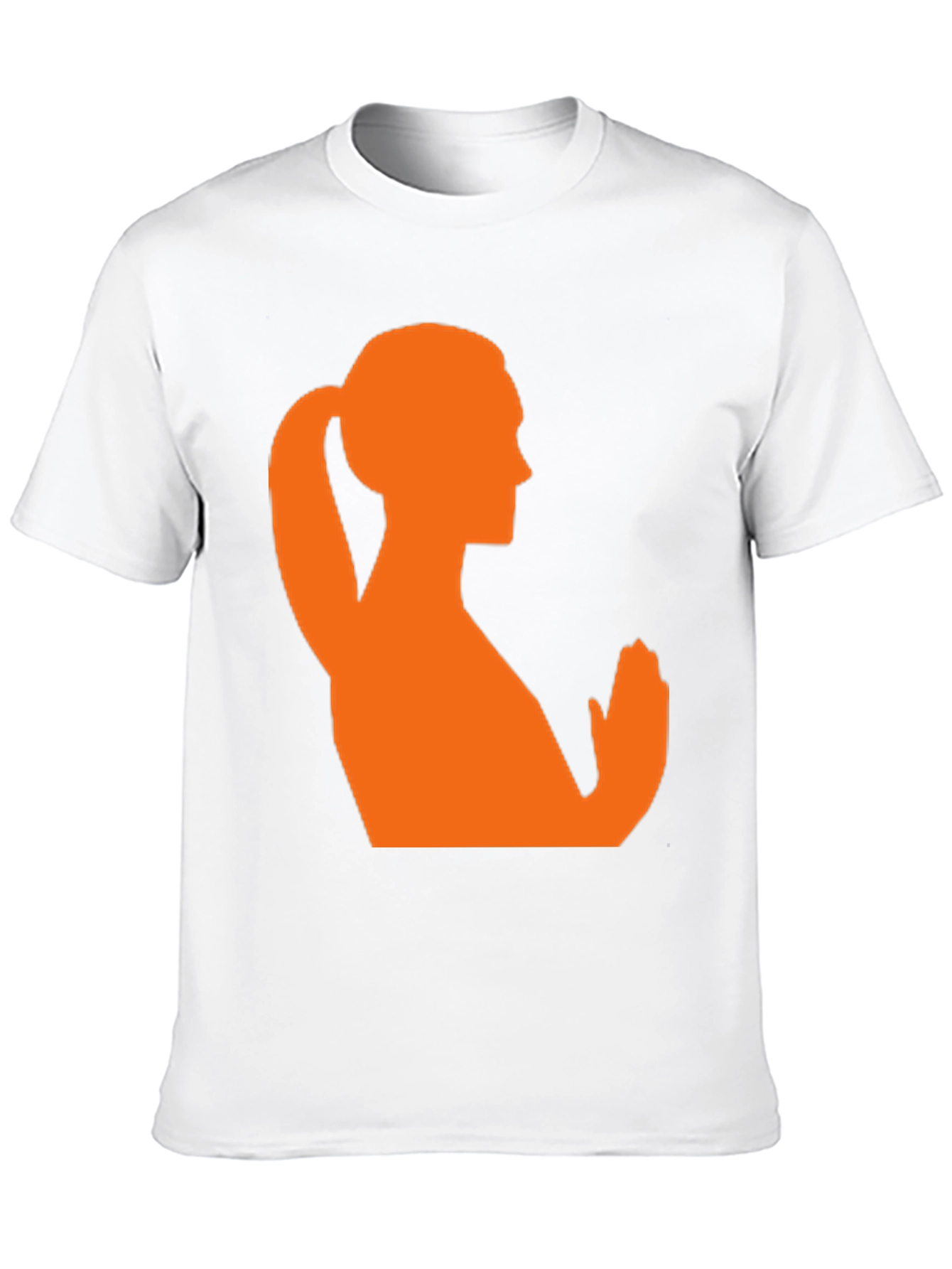 Silhouette Yoga Pose T-Shirt - Black Cotton Tee
