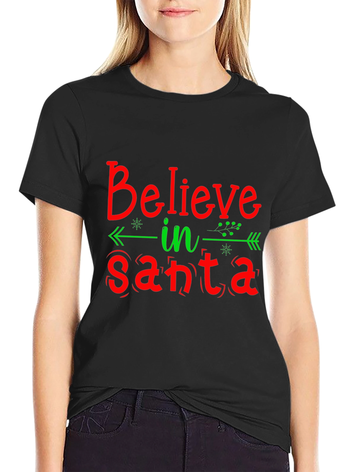 Believe in Santa Christmas Tee