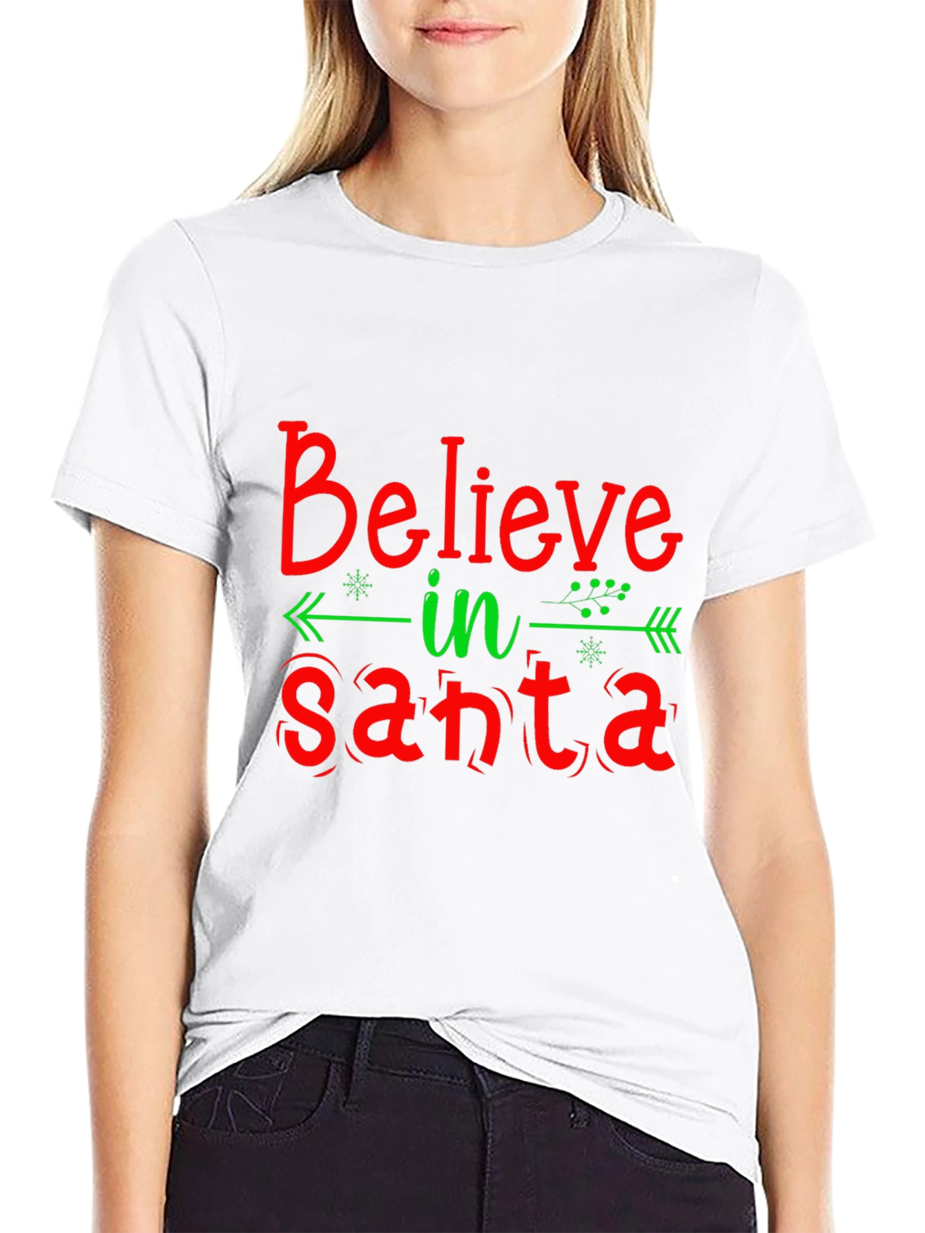 Believe in Santa Christmas Tee