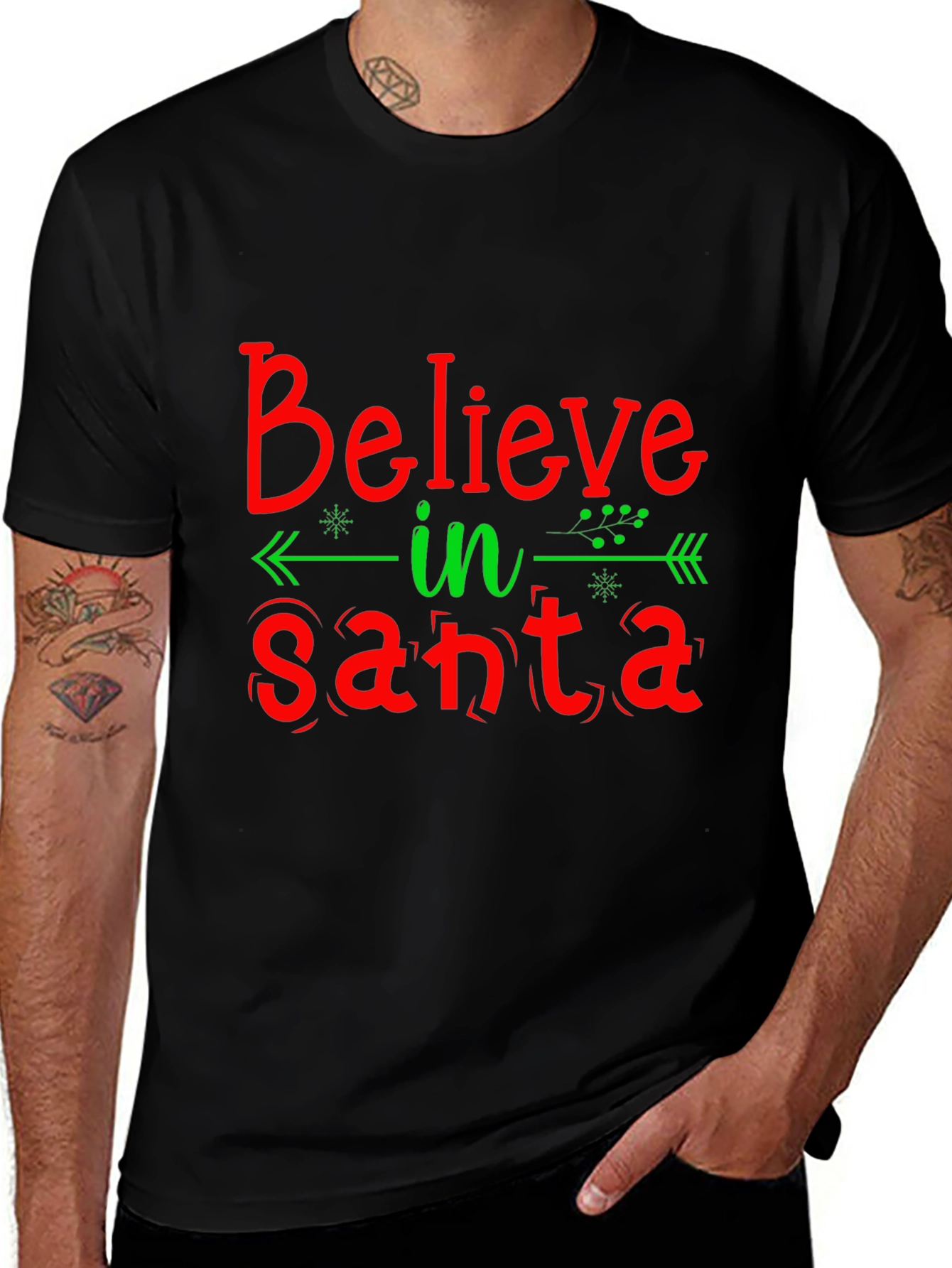 Believe in Santa Christmas Tee