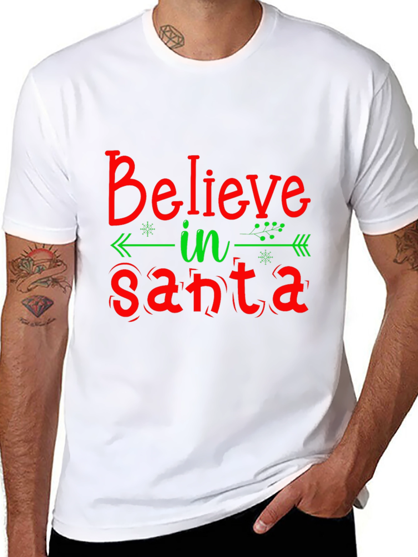 Believe in Santa Christmas Tee