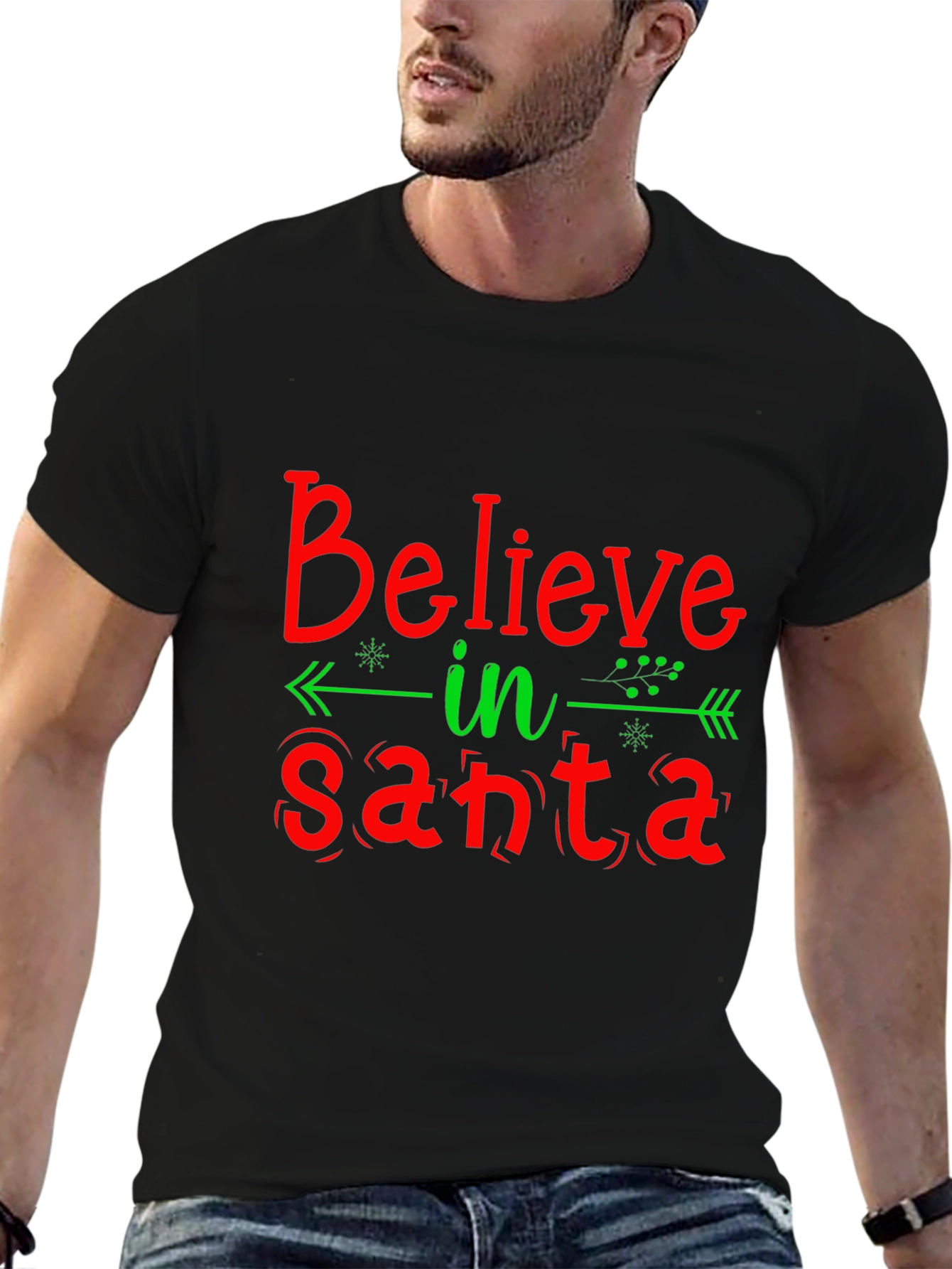 Believe in Santa Christmas Tee