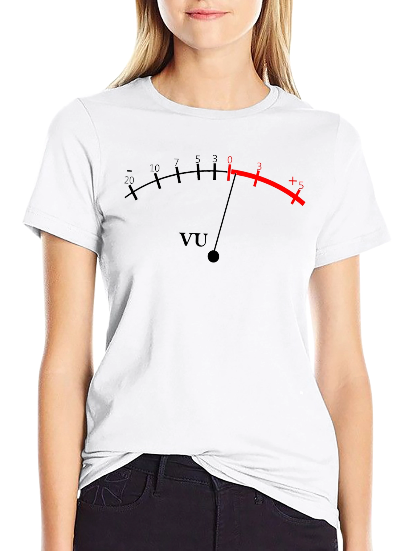 VU Meter Graphic T-Shirt - Classic Black Tee