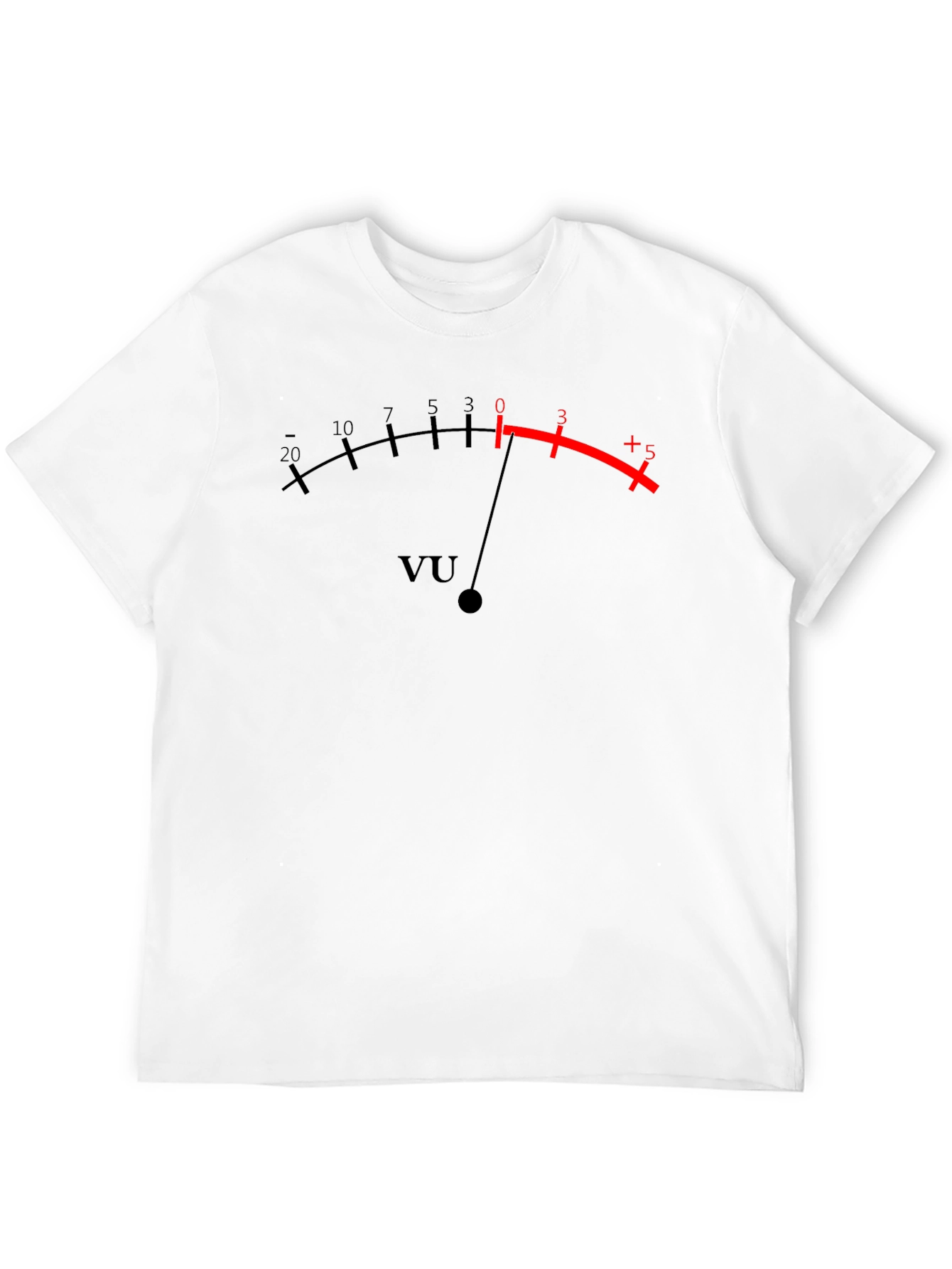 VU Meter Graphic T-Shirt - Classic Black Tee