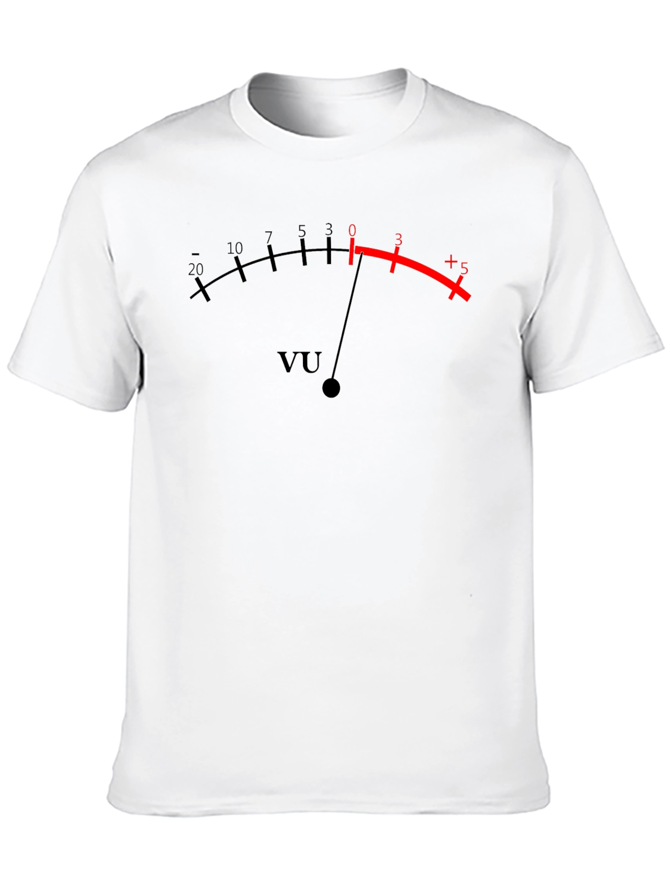 VU Meter Graphic T-Shirt - Classic Black Tee