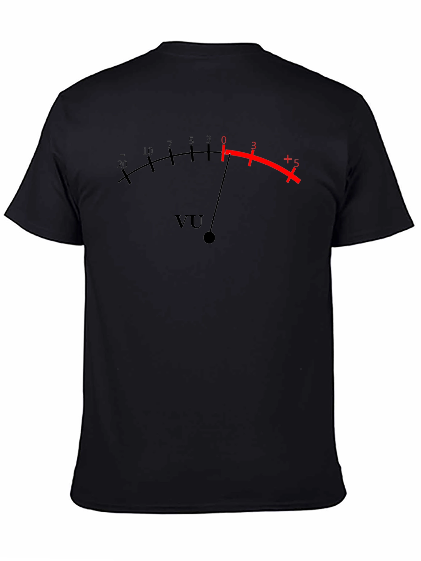 VU Meter Graphic T-Shirt - Classic Black Tee