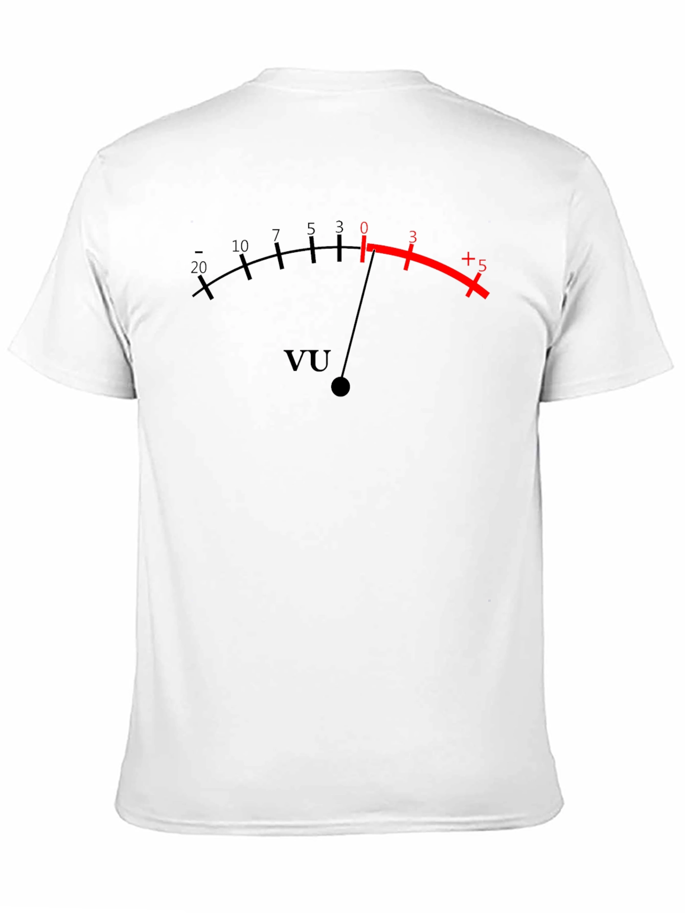 VU Meter Graphic T-Shirt - Classic Black Tee