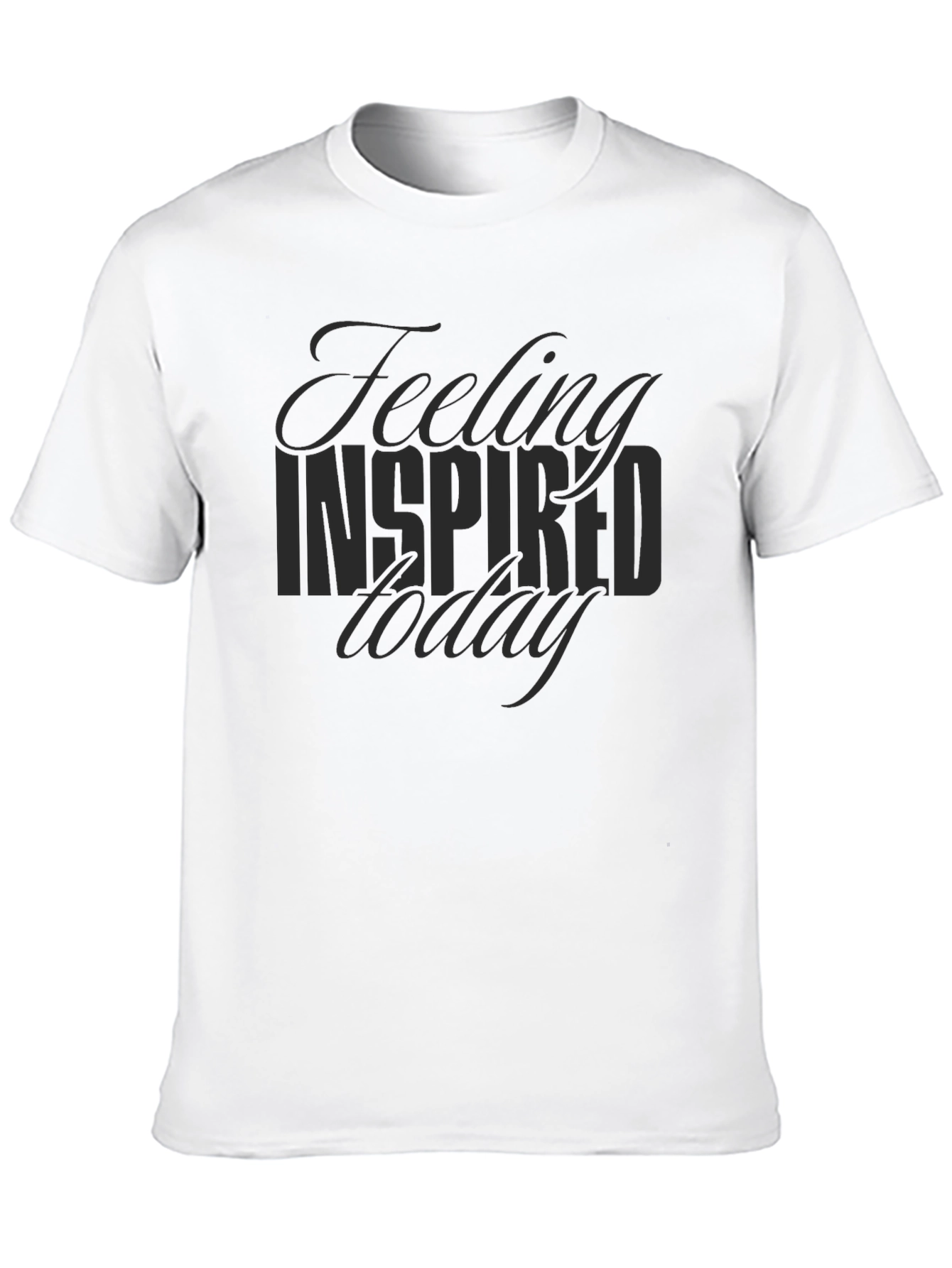Inspired Today Black Graphic T-Shirt
