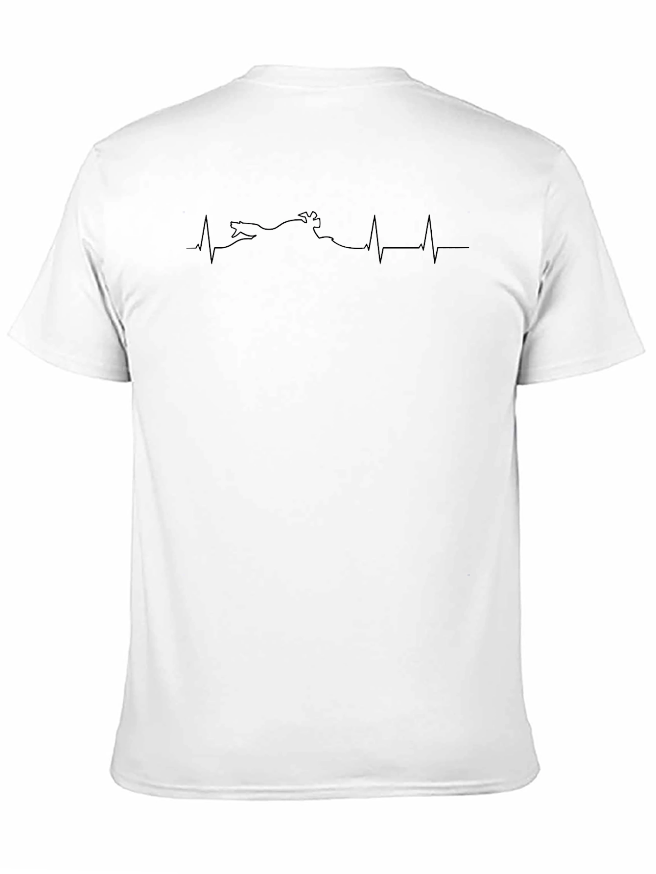 Motorcycle Heartbeat Black T-Shirt