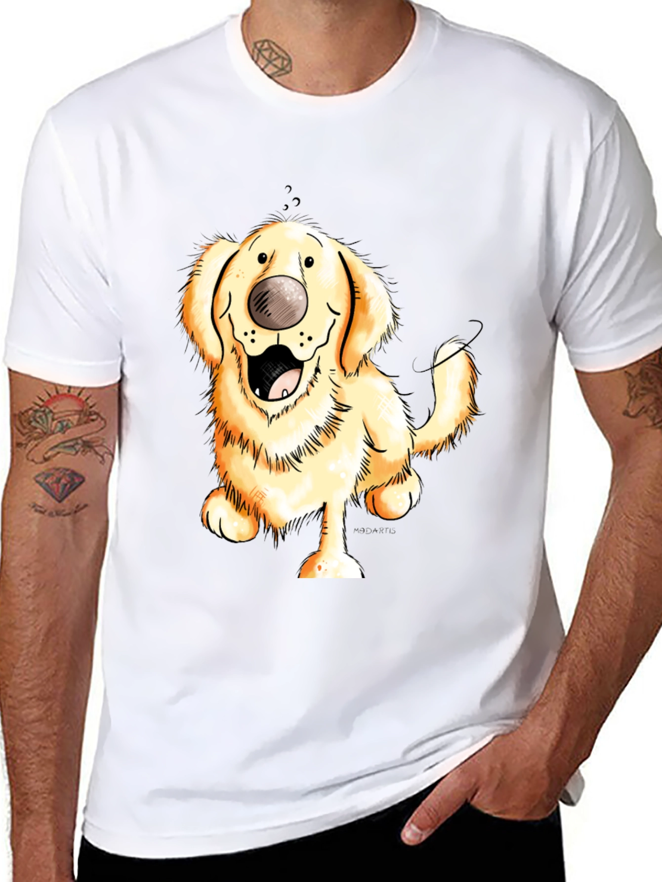 Cartoon Dog Graphic Tee
