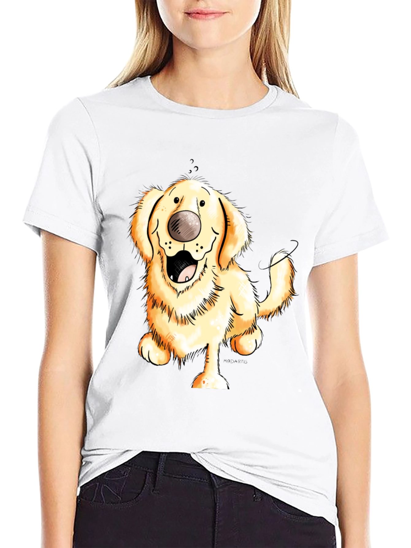 Cartoon Dog Graphic Tee
