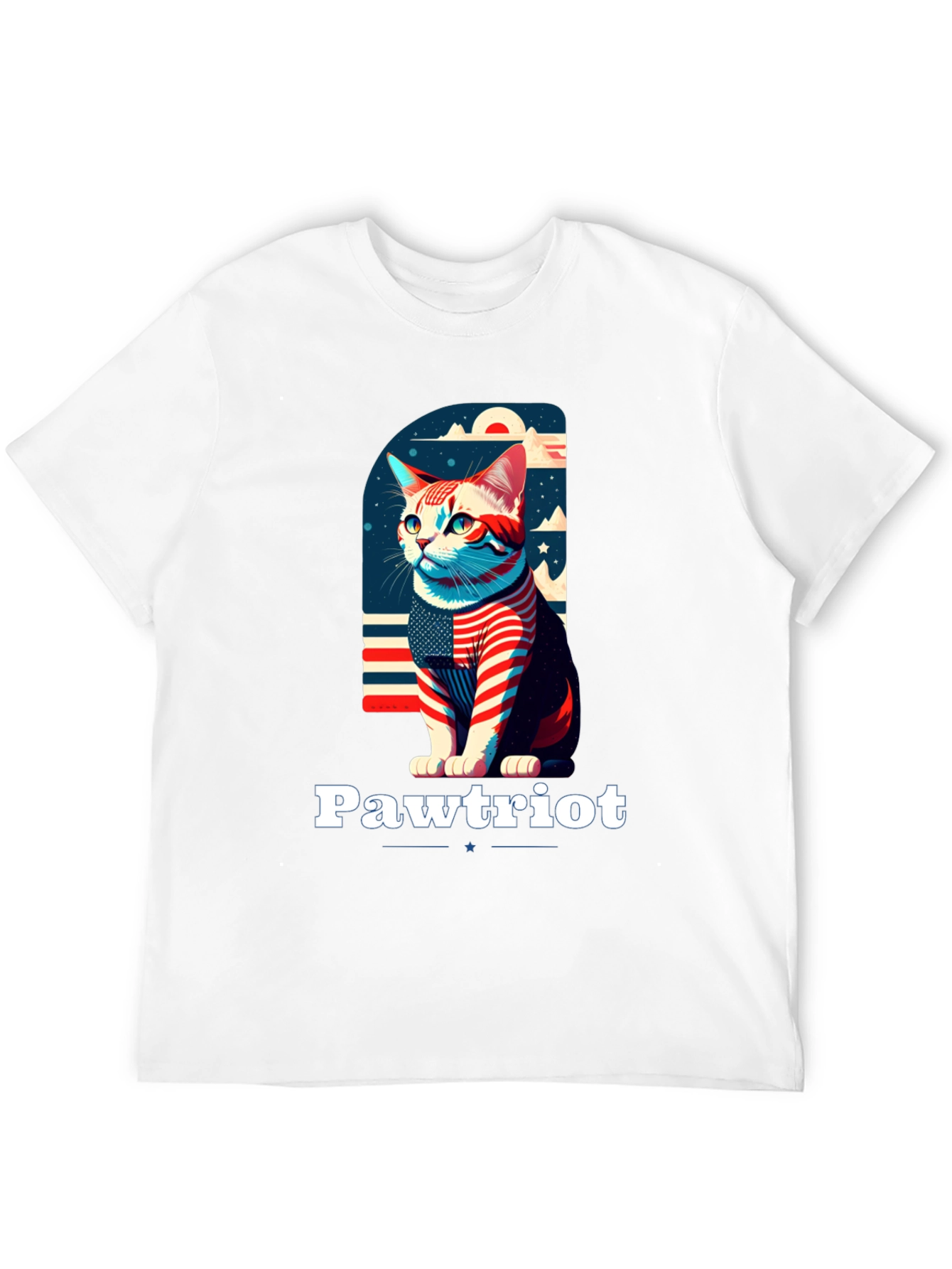 Pawtriot T-Shirt - Patriotic Cat Tee
