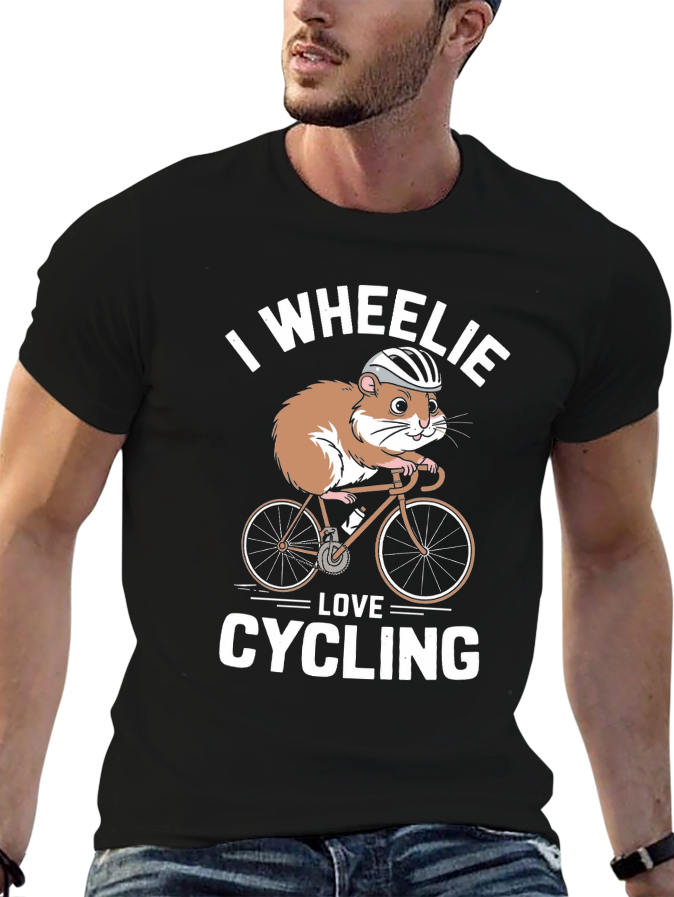 Hamster Cycling T-Shirt - I Wheelie Love Cycling