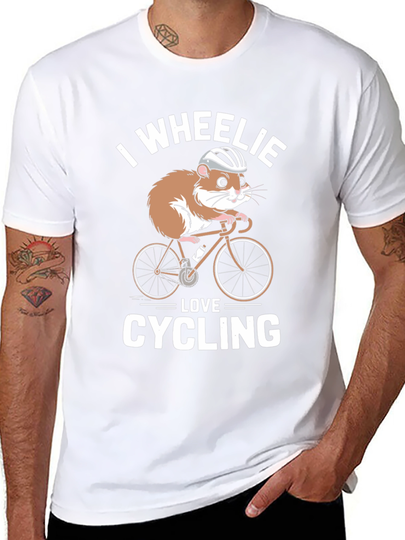 Hamster Cycling T-Shirt - I Wheelie Love Cycling