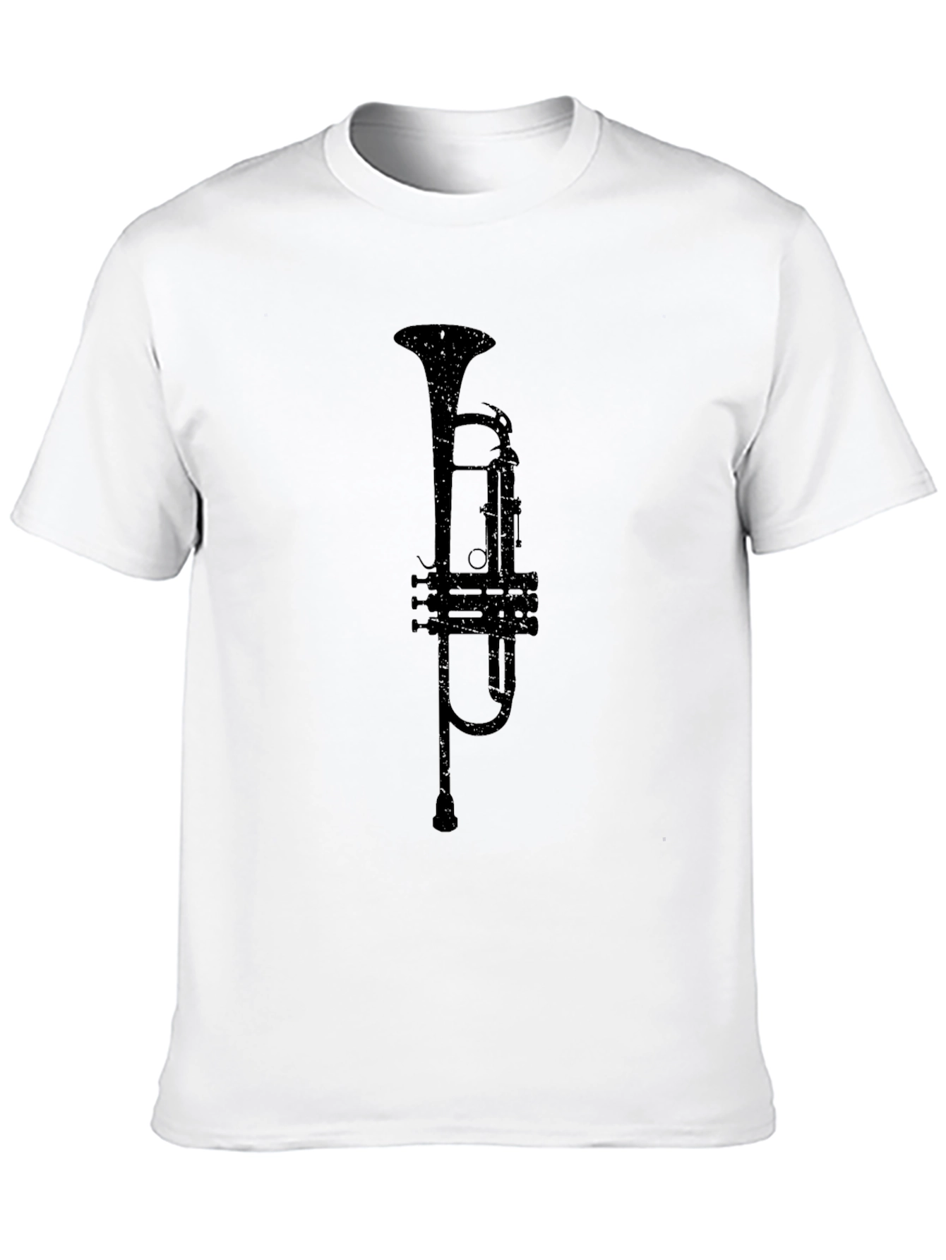 Trumpet Graphic Black T-Shirt - Music Lovers Tee