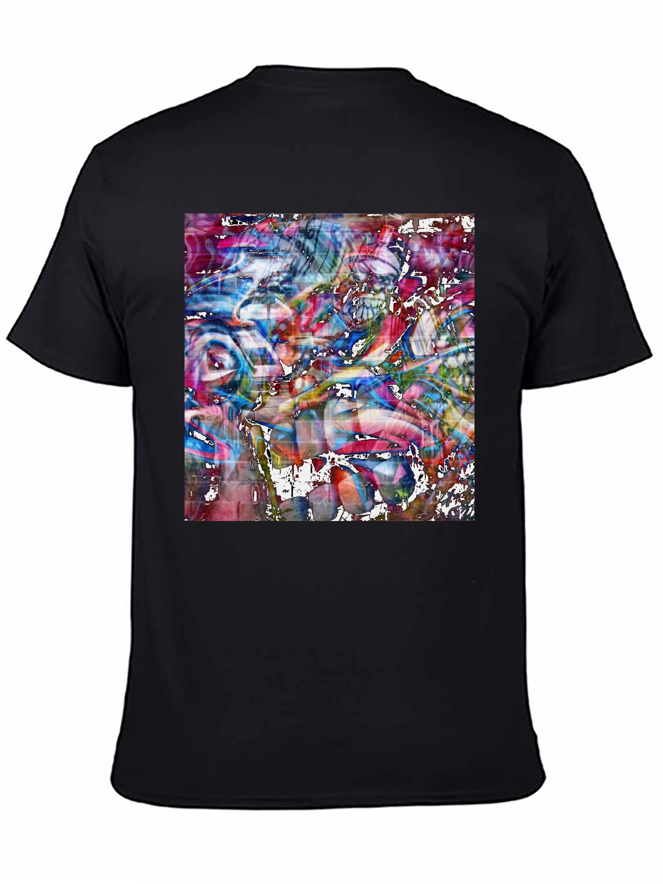 Abstract Art Graphic Black T-Shirt