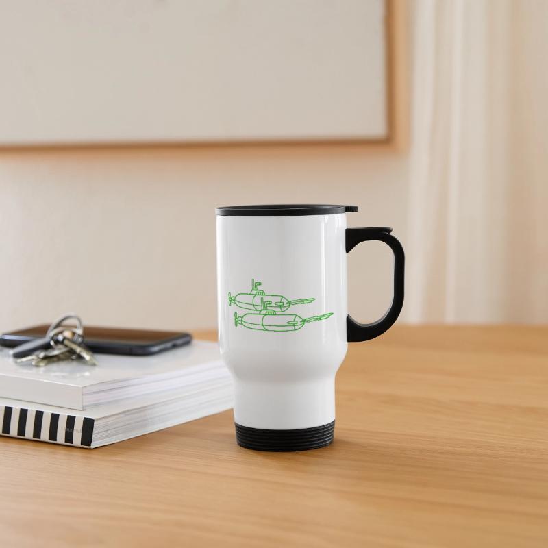 2 Military Submarines Shooting Torpedo Two Missile