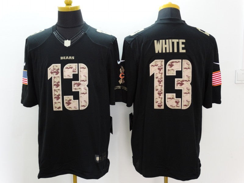 Men's Chicago Bears Kevin White #13 Black Game Player Jerseys