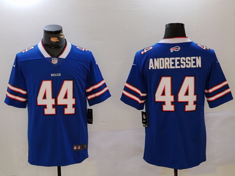 Men's Buffalo Bills Joe Andreessen #44 Royal Game Jerseys