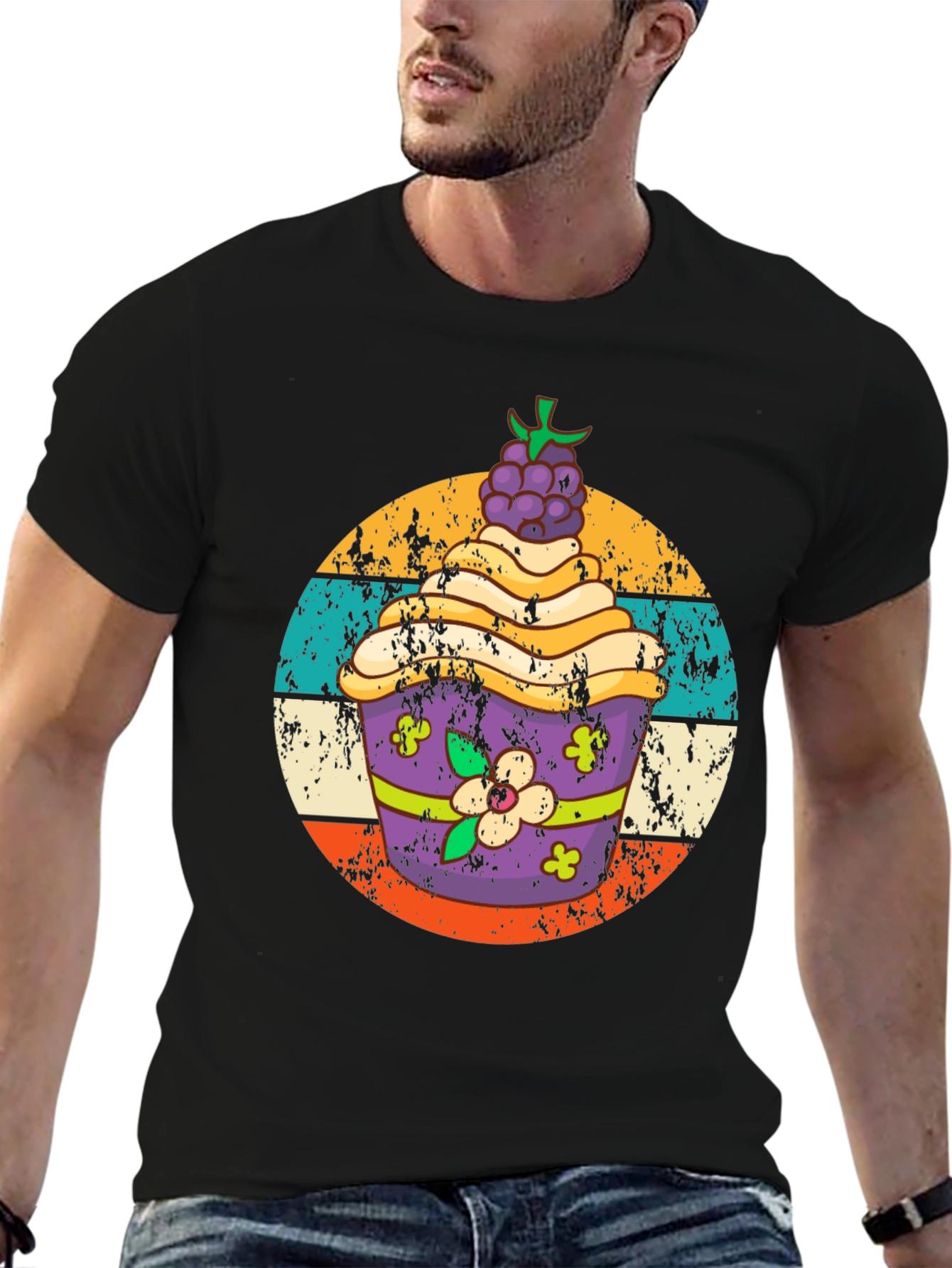 Retro Cupcake Graphic Tee