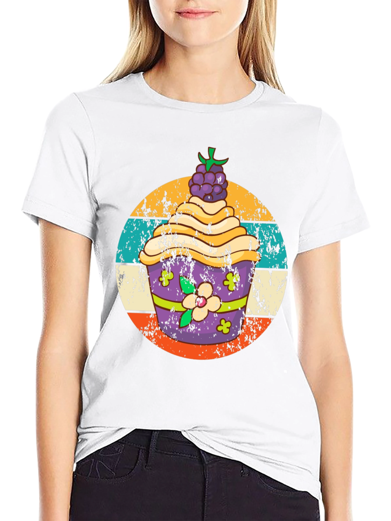 Retro Cupcake Graphic Tee