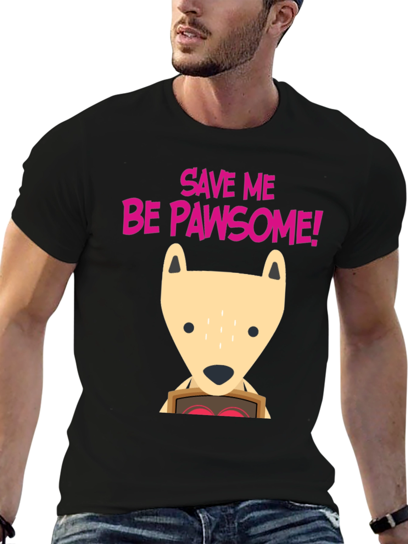 Save Me Be Pawsome! Graphic T-Shirt